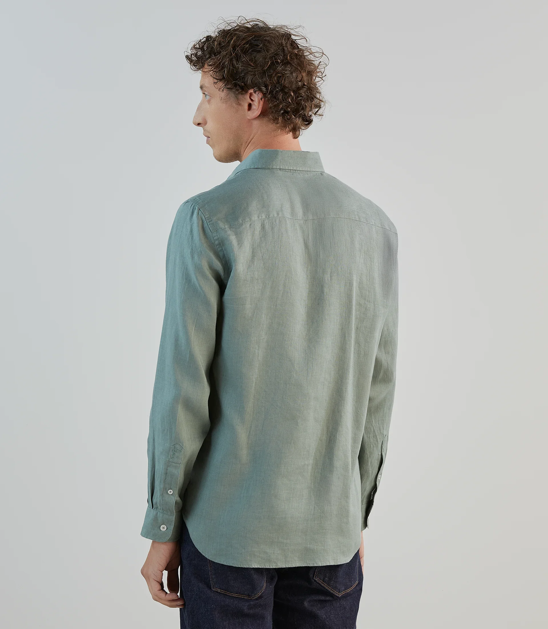 Chemise 100% lin lichen - Image 4