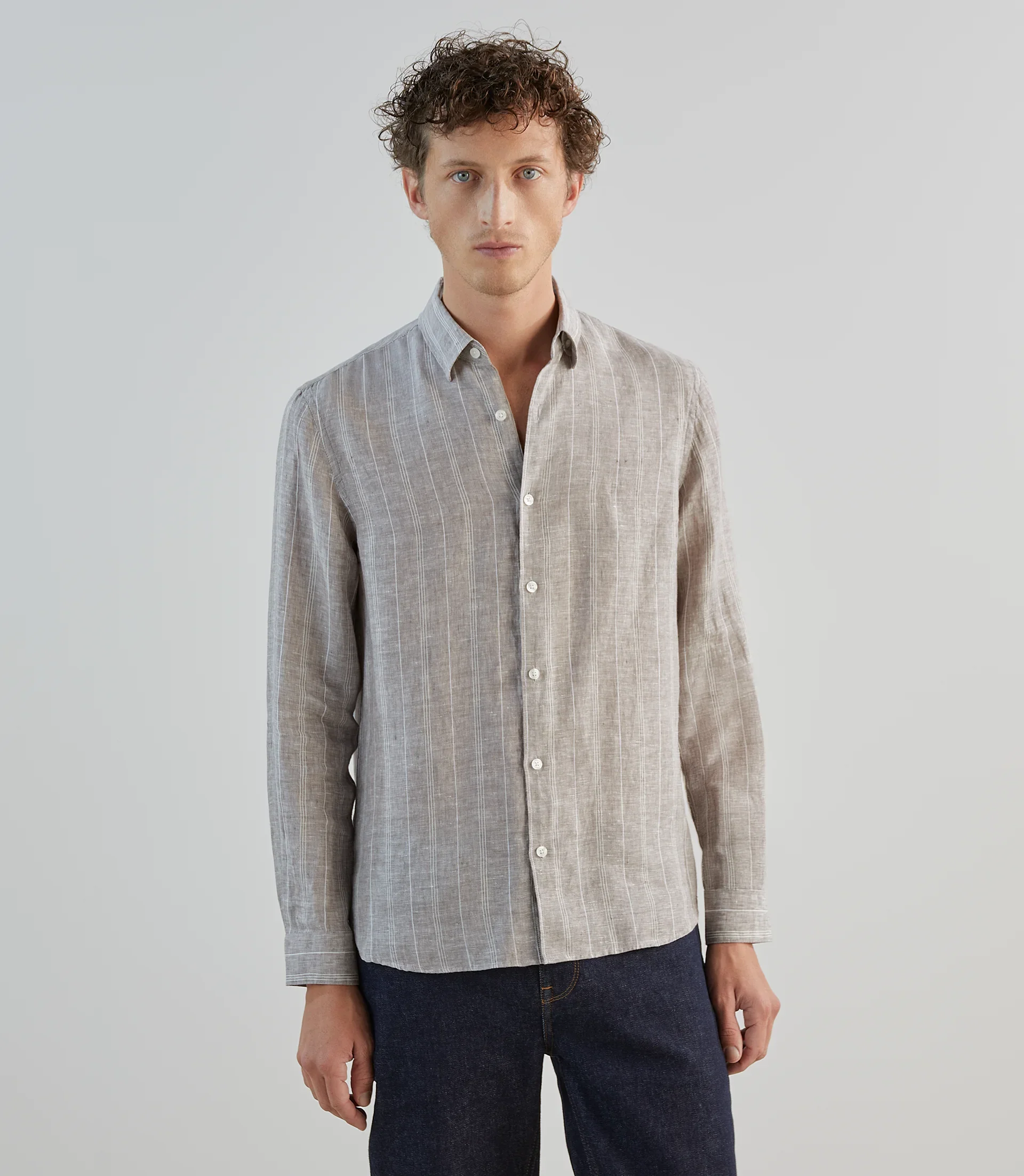Chemise 100% lin sable