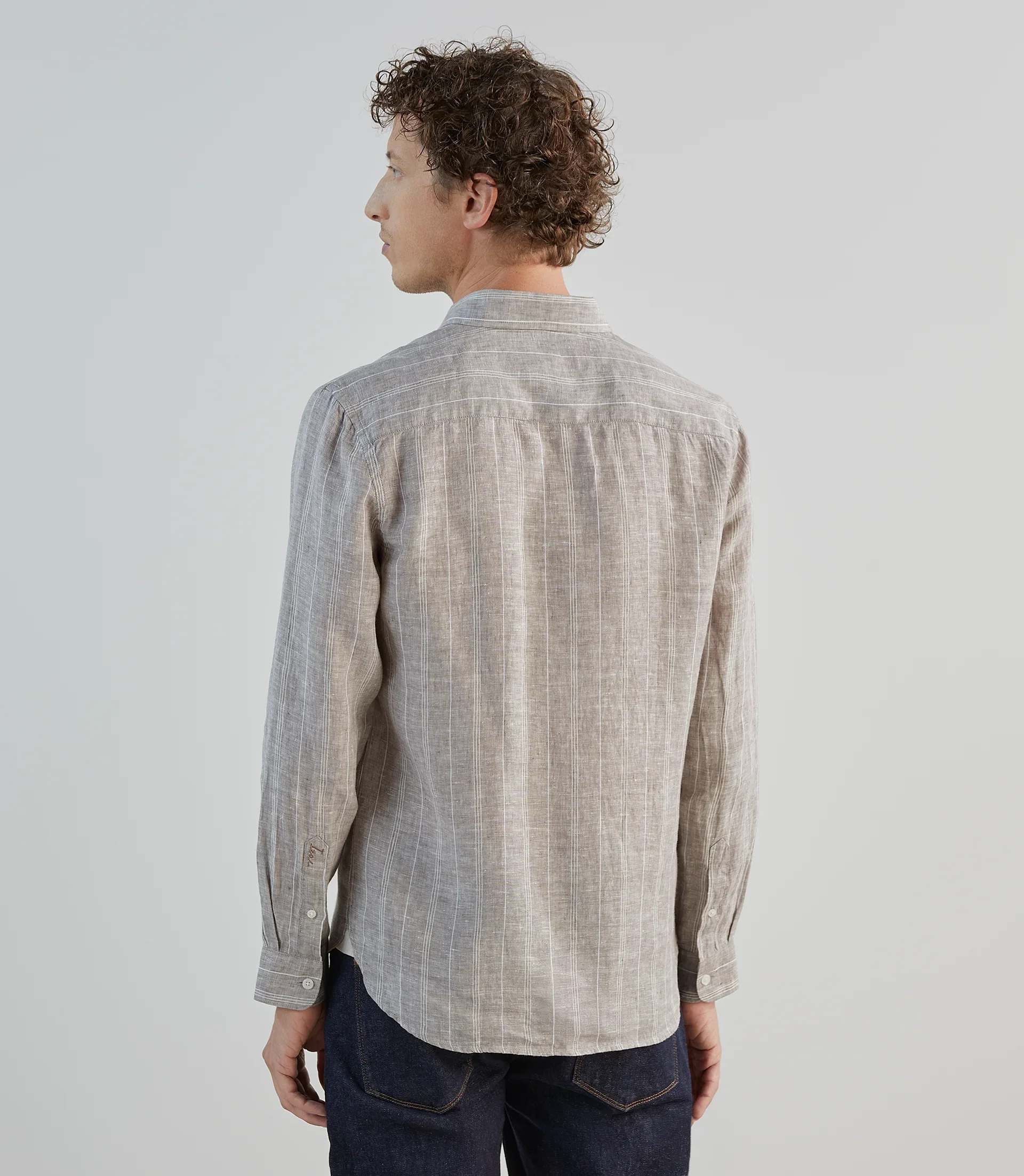 Chemise 100% lin sable - Image 4