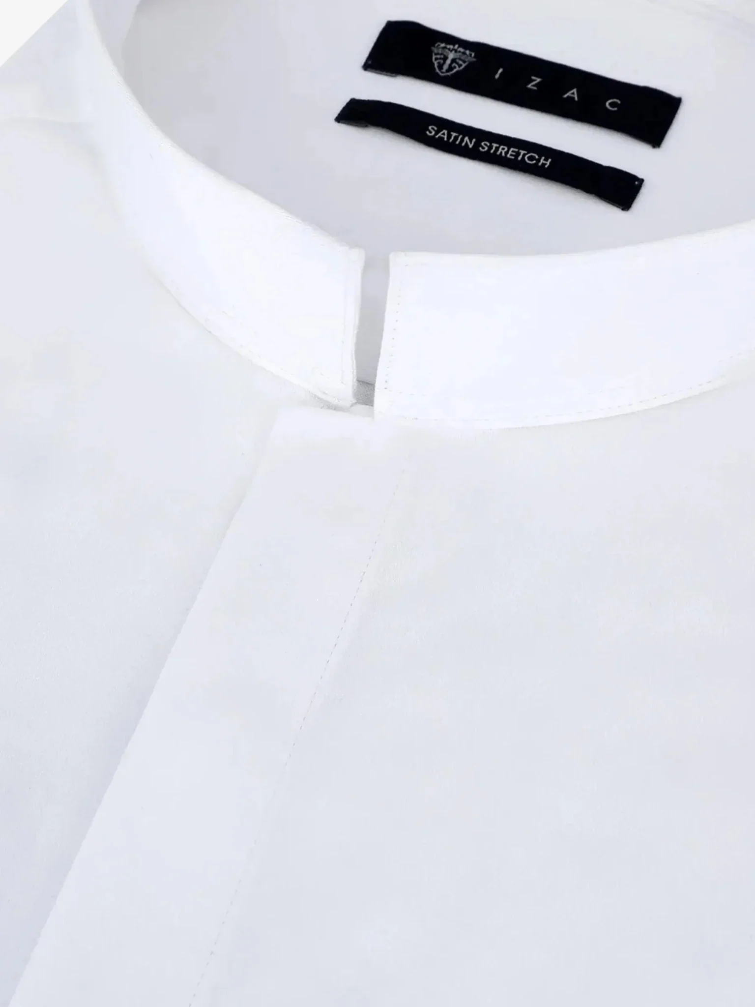 Chemise en satin de coton blanche - Image 3