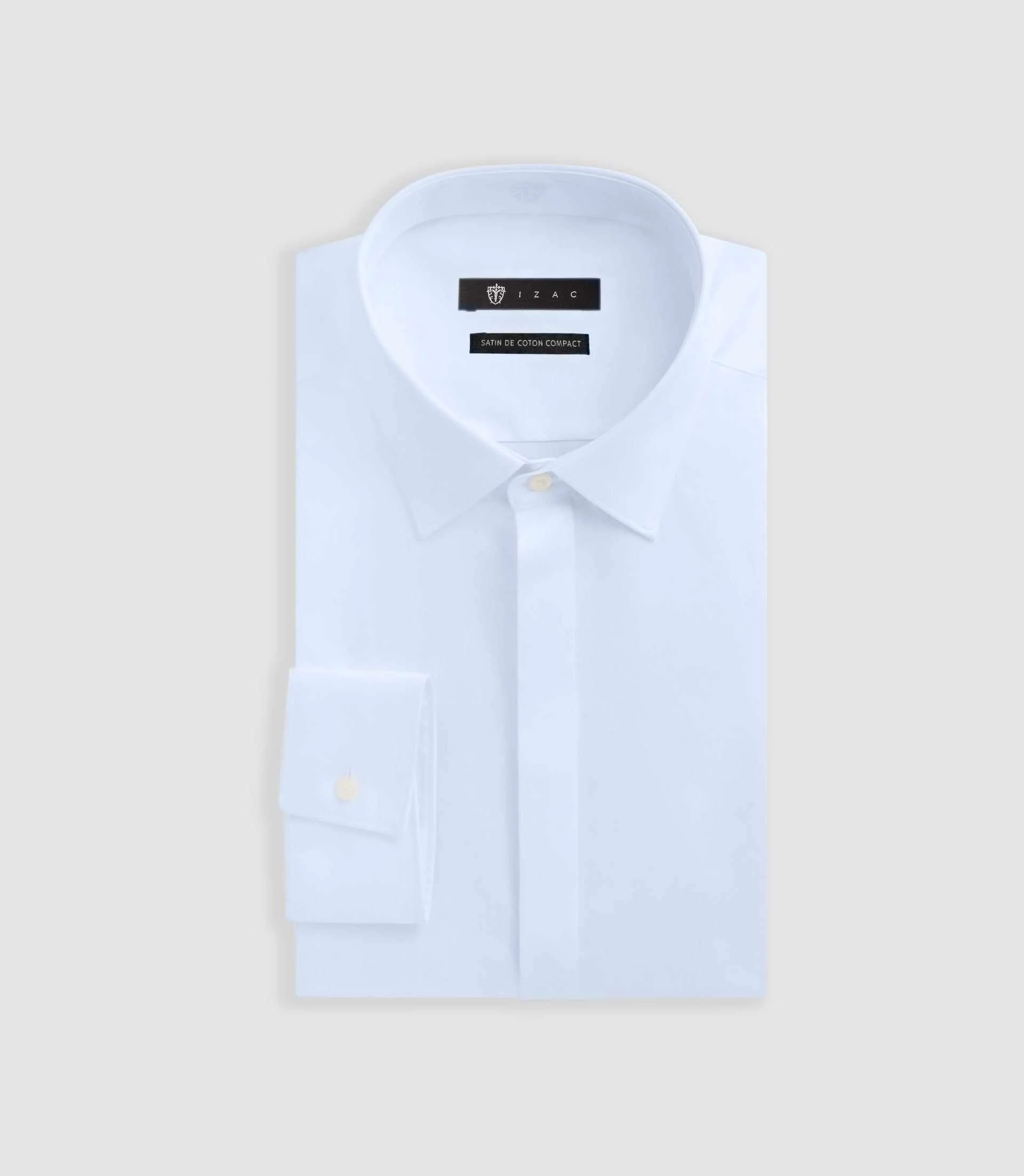 Chemise en satin de coton ciel SATINCACHE - Image 3