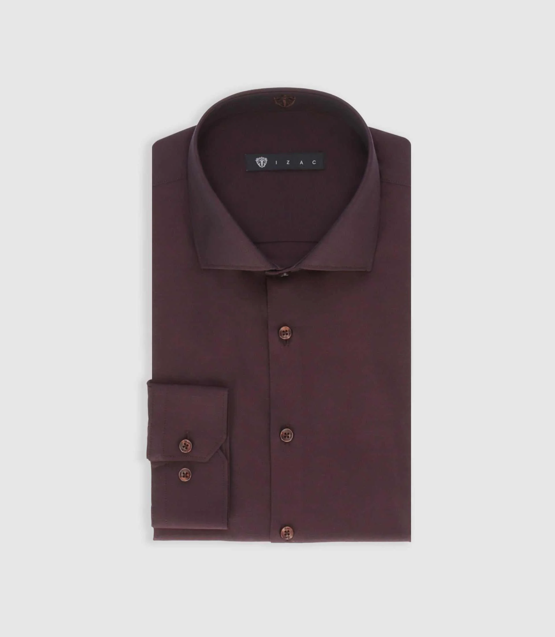 Chemise regular en coton bordeaux PEYO - Image 3