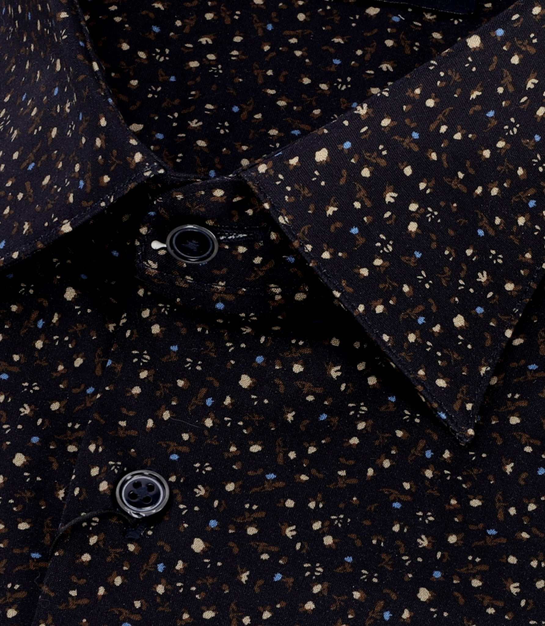 Chemise imprimée floral marron PERLO - Image 2