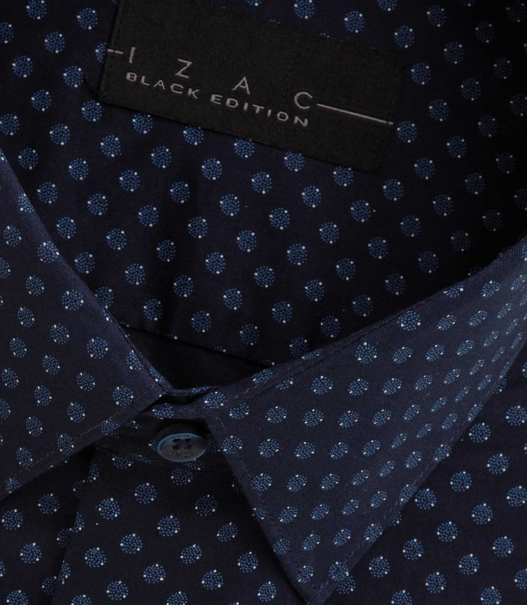 Chemise imprimé géométrique marine "Bruno" - Image 2