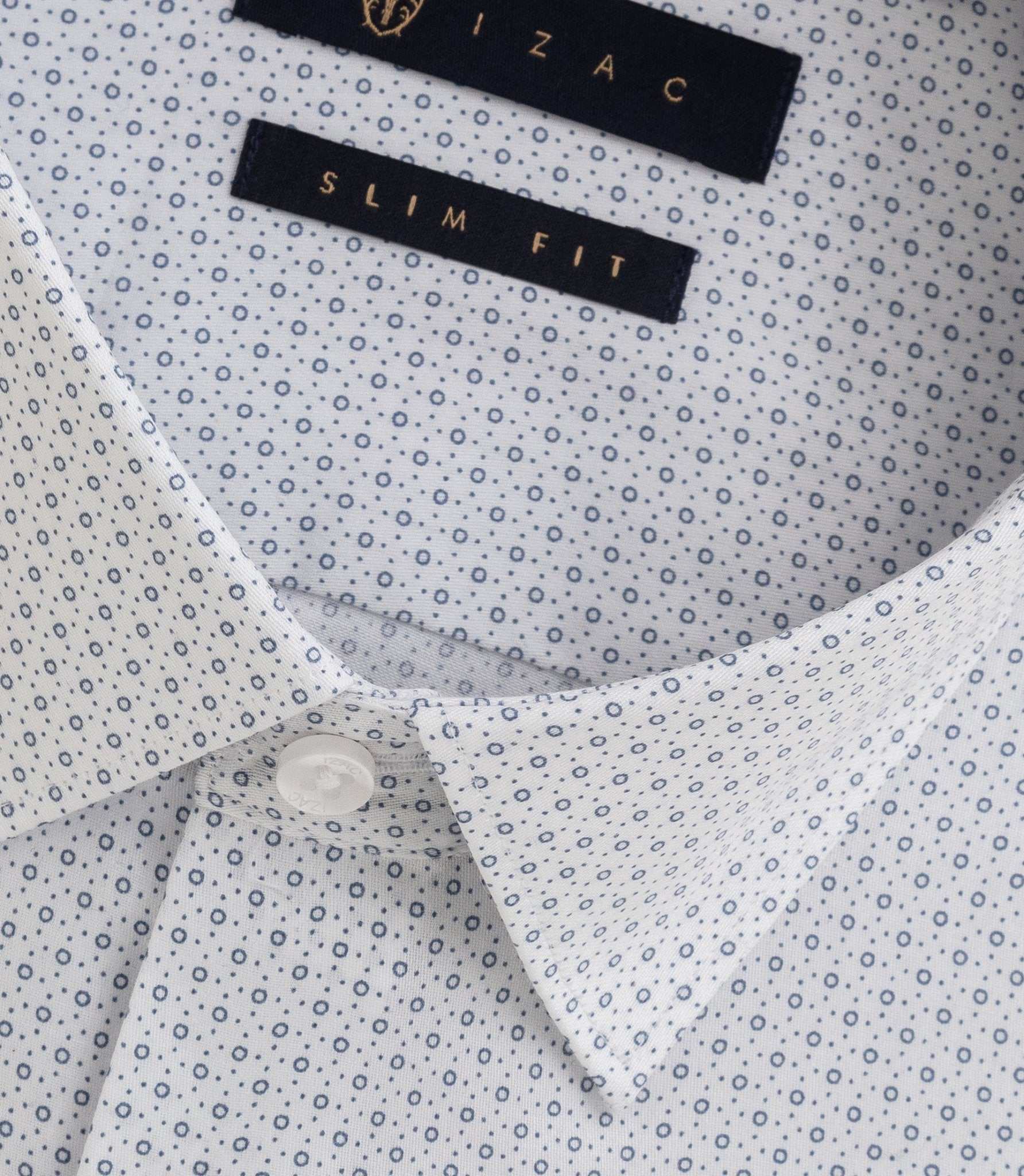 Chemise imprimée micro motif blanche "Bonniface" - Image 2