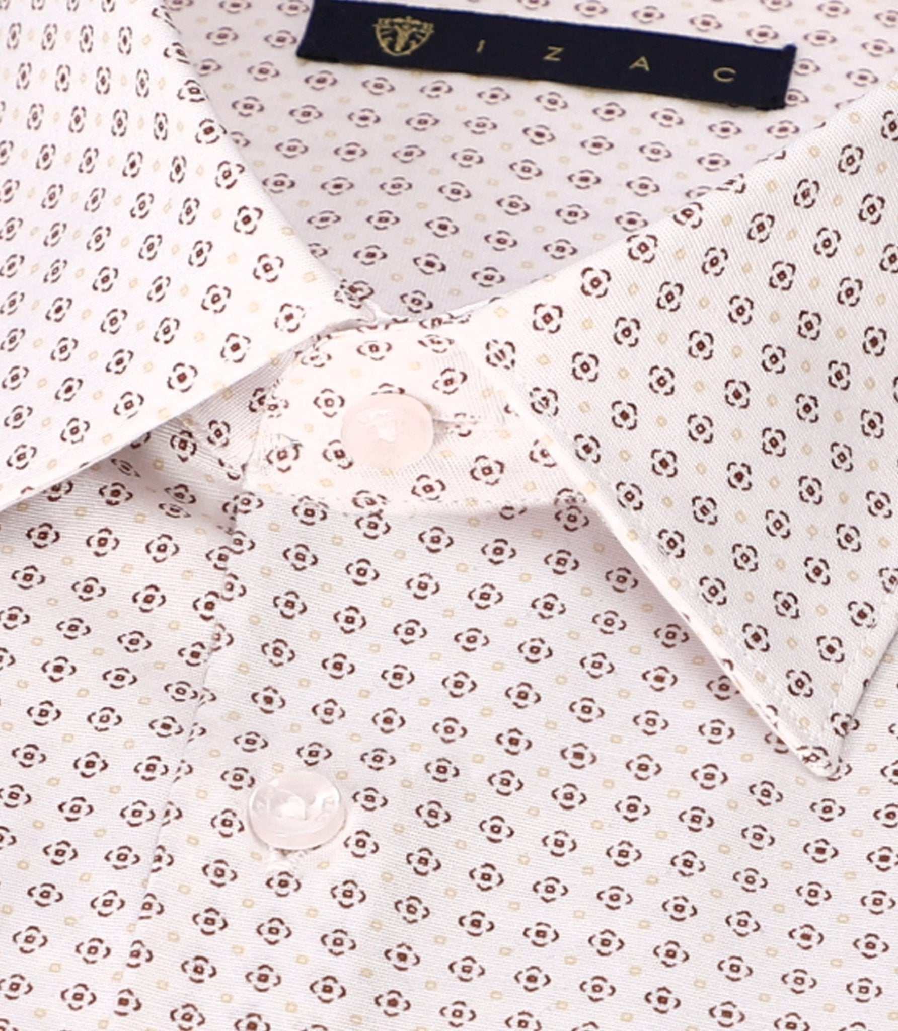 Chemise à imprimé micro motifs blanc PEDROBT - Image 2