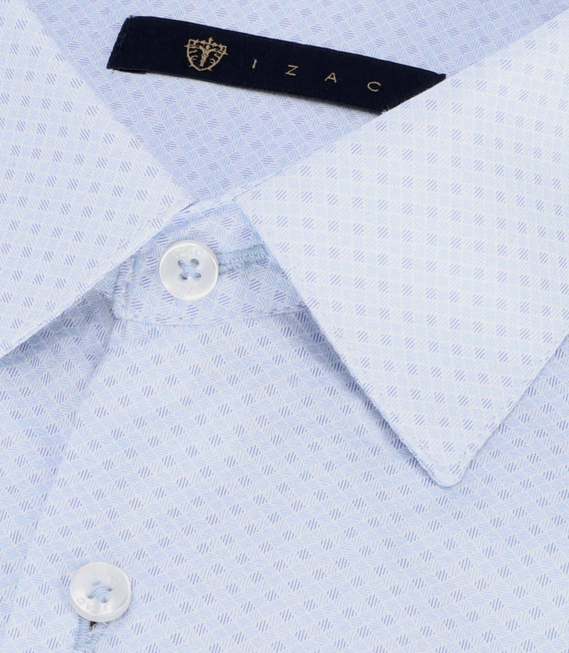 Chemise à imprimé micro motifs ciel PABLITO - Image 2