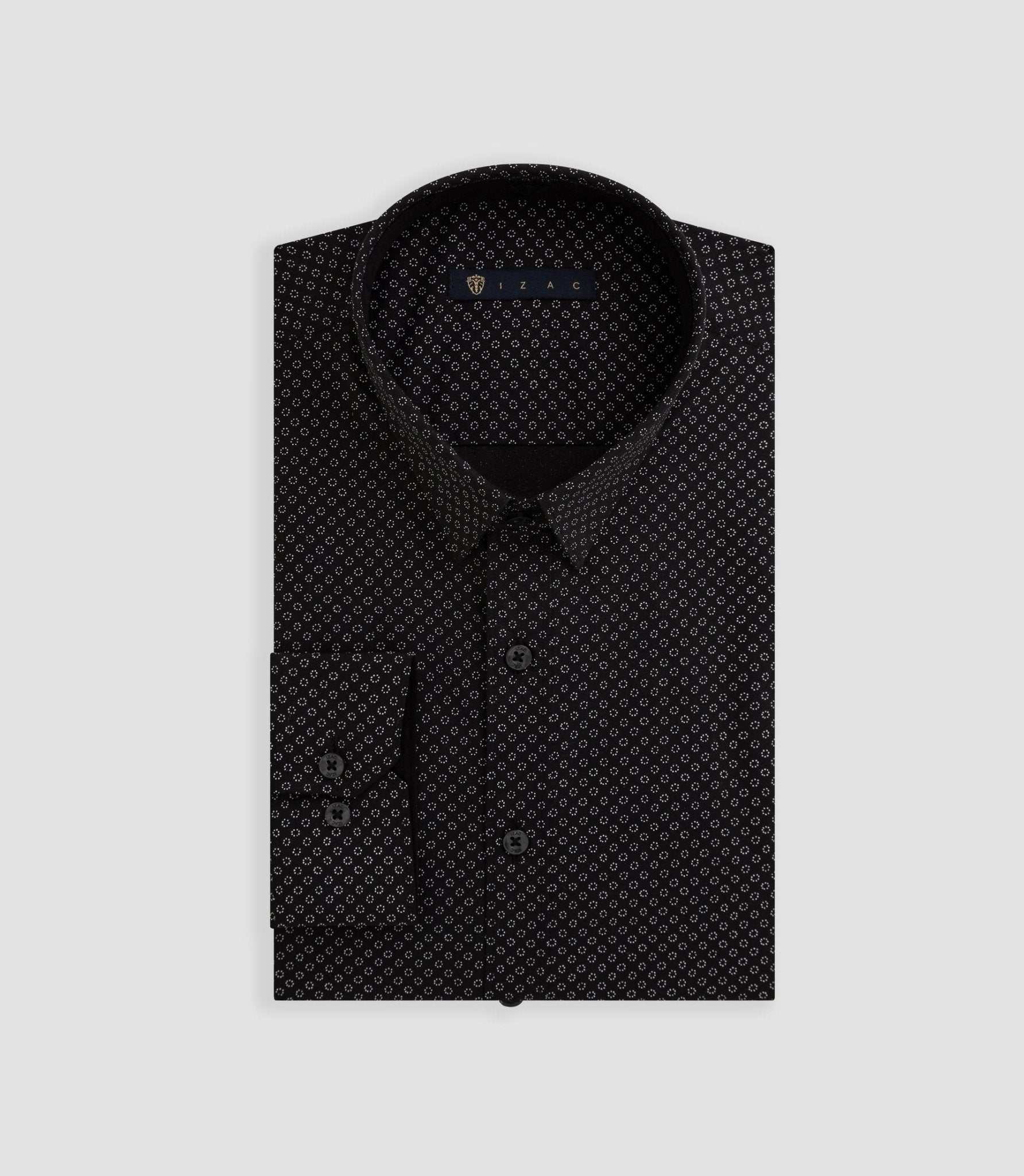 Chemise imprimé micro motif noir "Becci" - Image 3