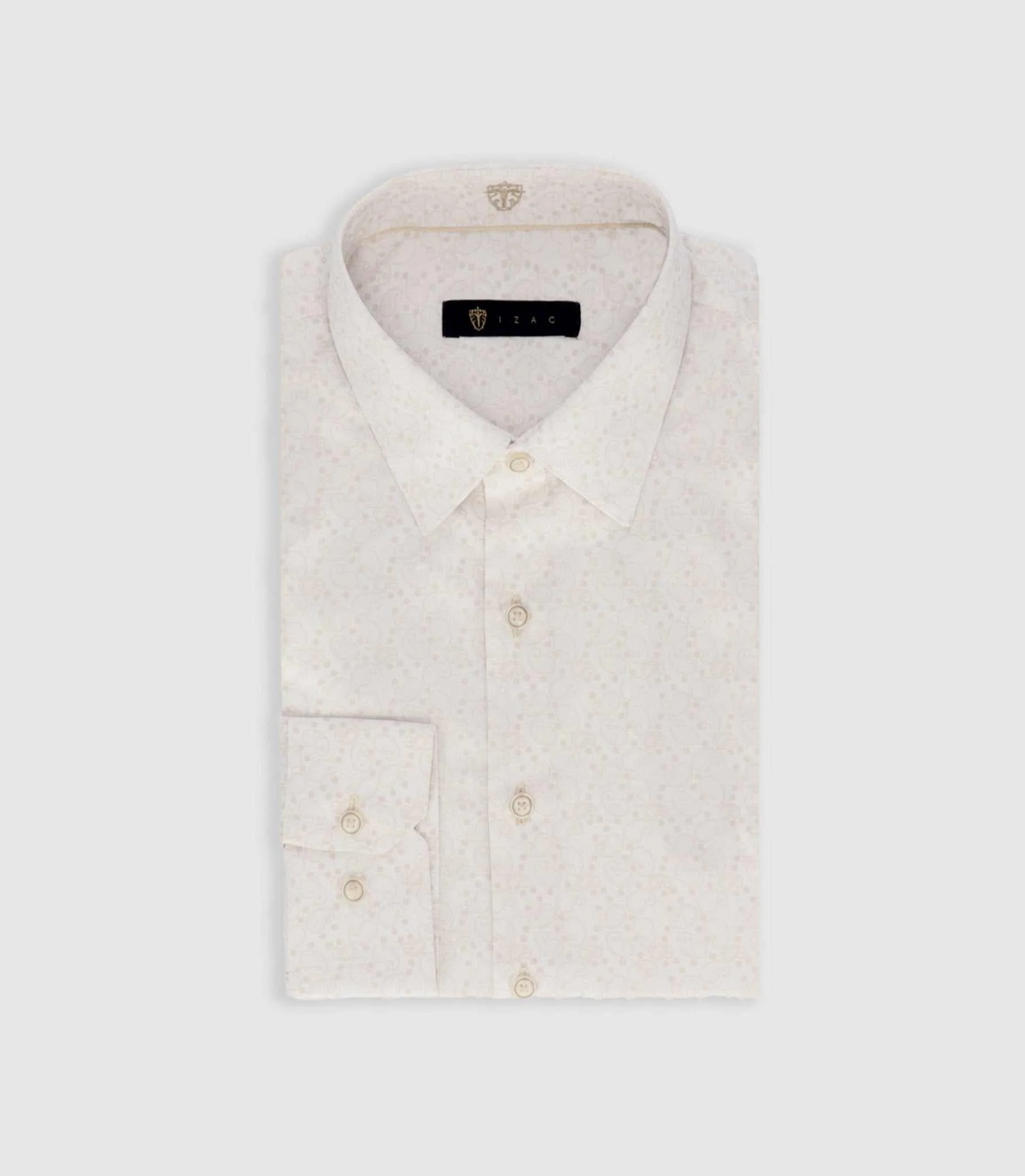 Chemise à imprimé beige PAQUITO