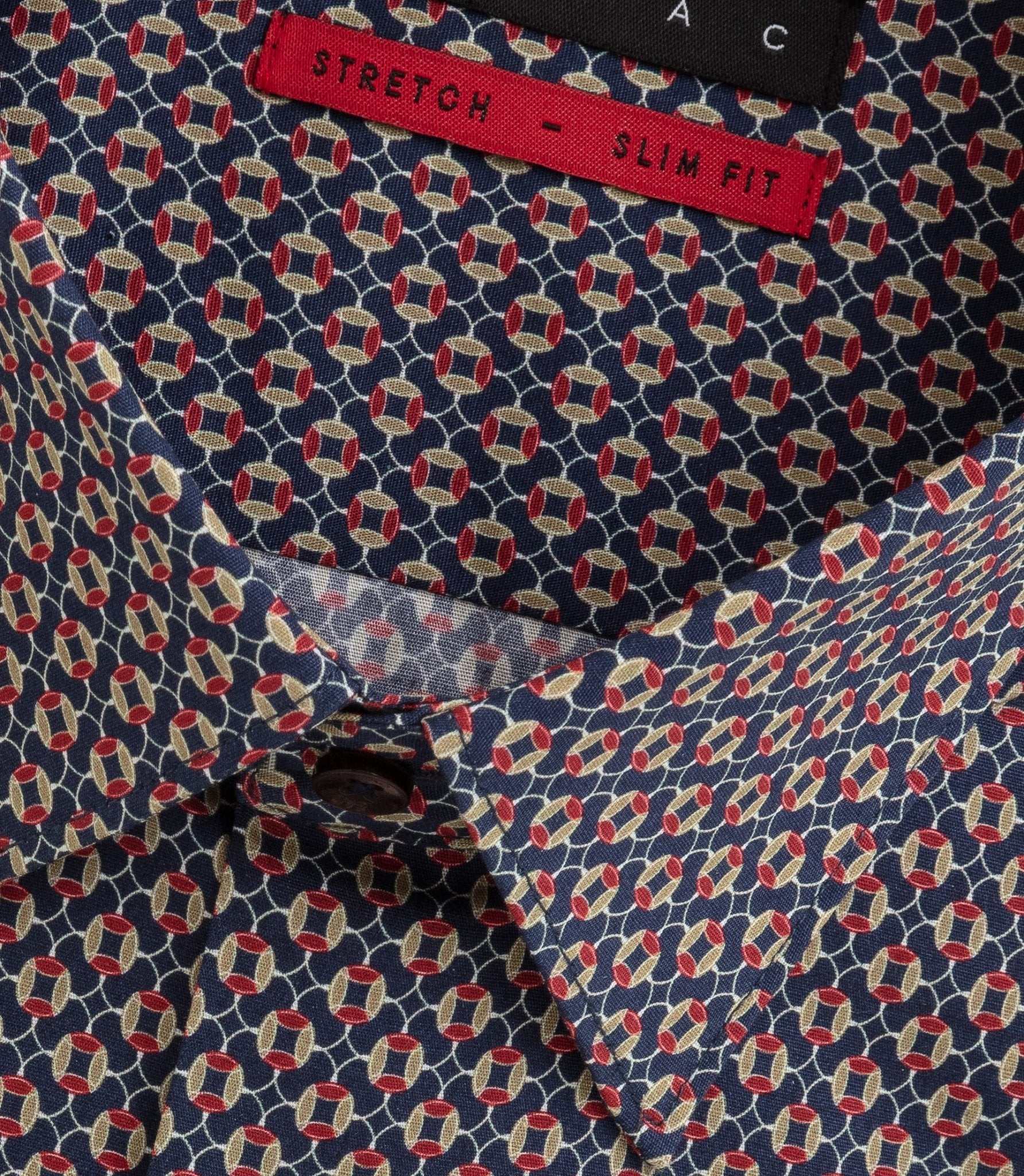 Chemise imprimée marine "Bastien" - Image 2