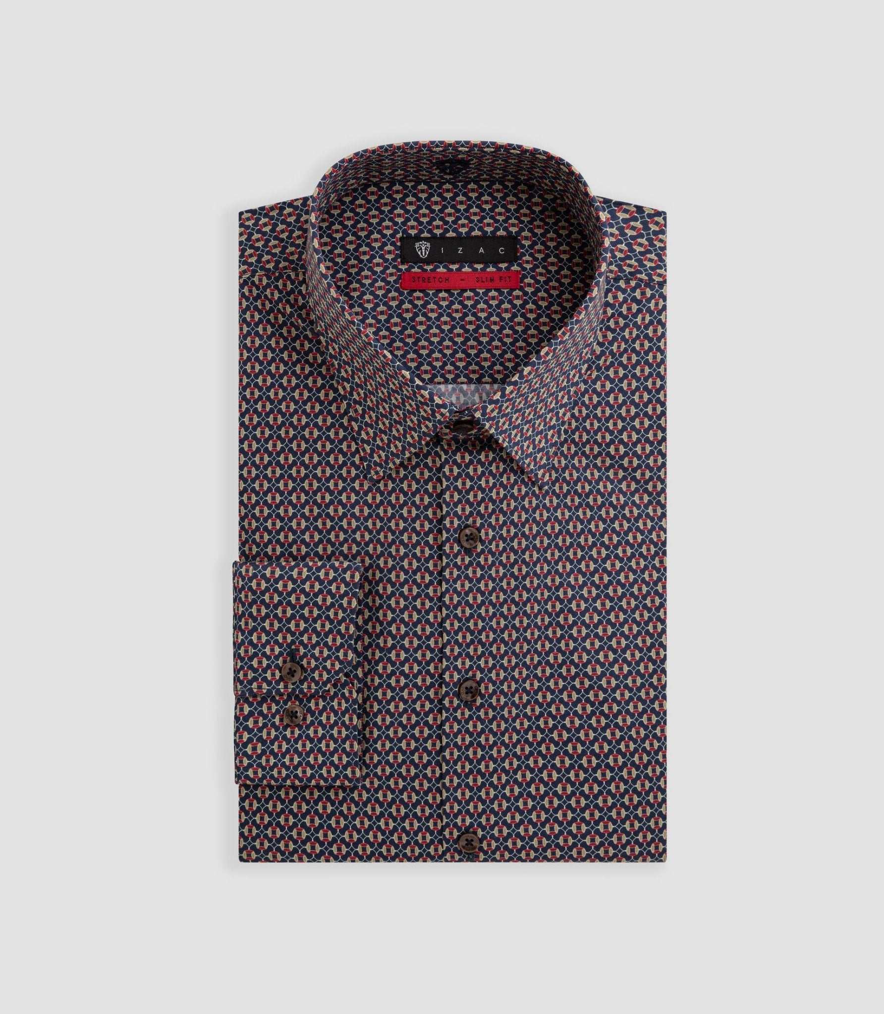 Chemise imprimée marine "Bastien" - Image 3