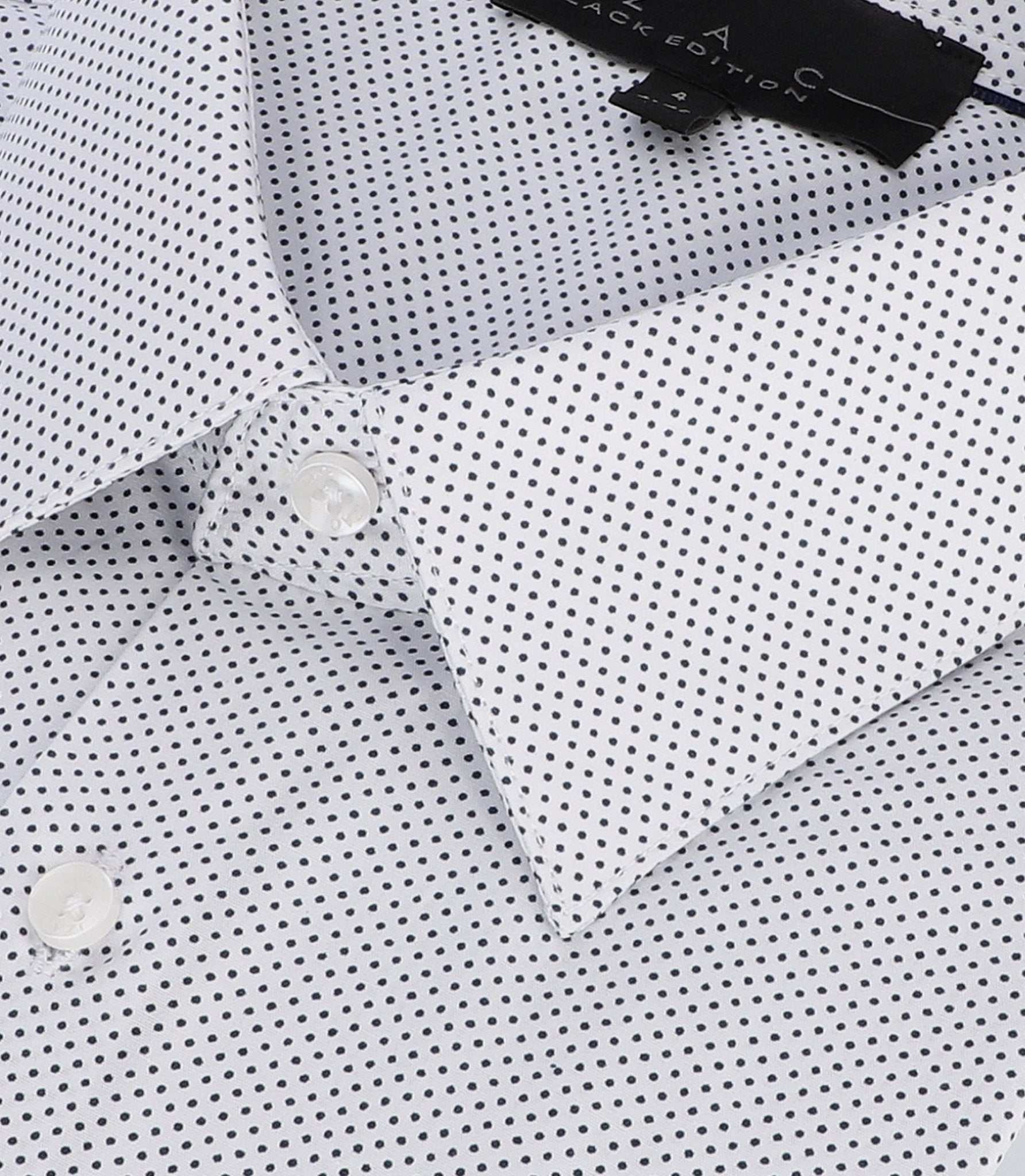 Chemise à imprimé à pois blanc PATRICE - Image 2