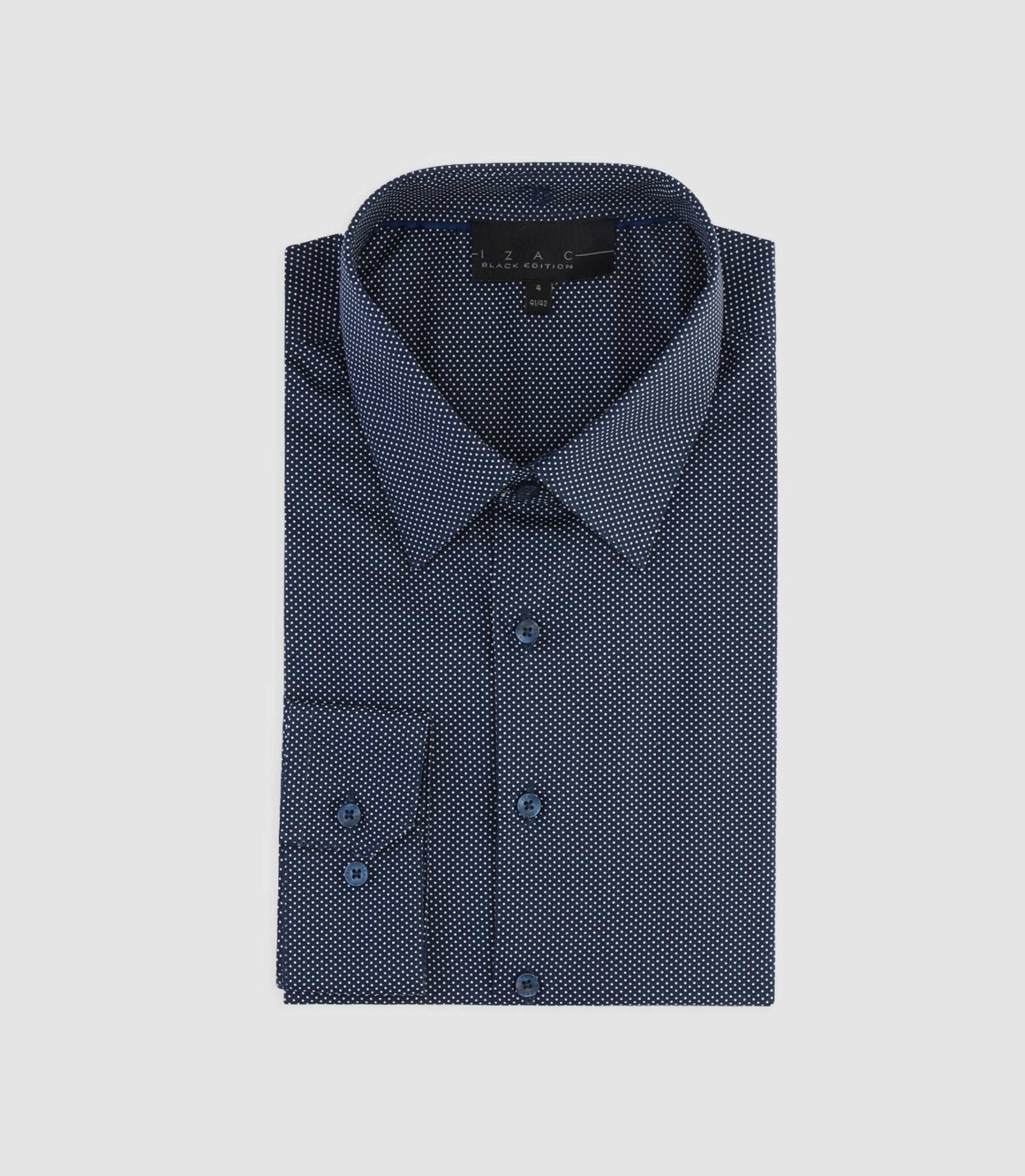 Chemise à imprimé pois marine PATRICE - Image 3