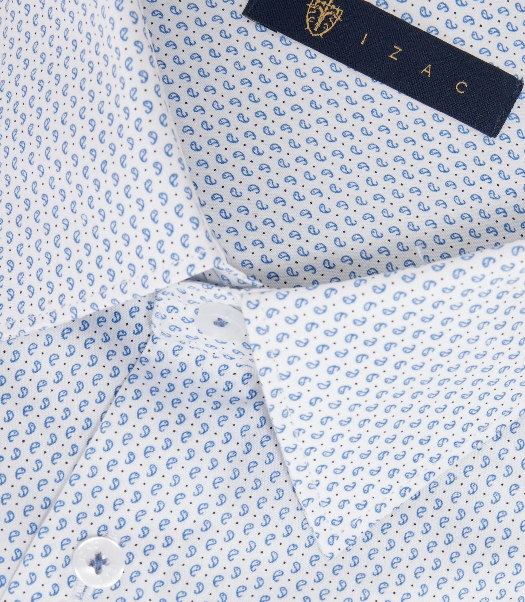 Chemise imprimée micro motifs blanc "Miguel" - Image 2