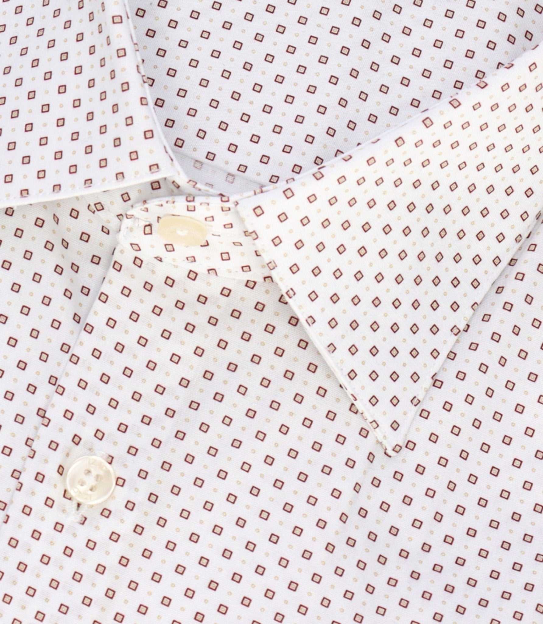 Chemise à imprimé micro motifs blanc - Image 2