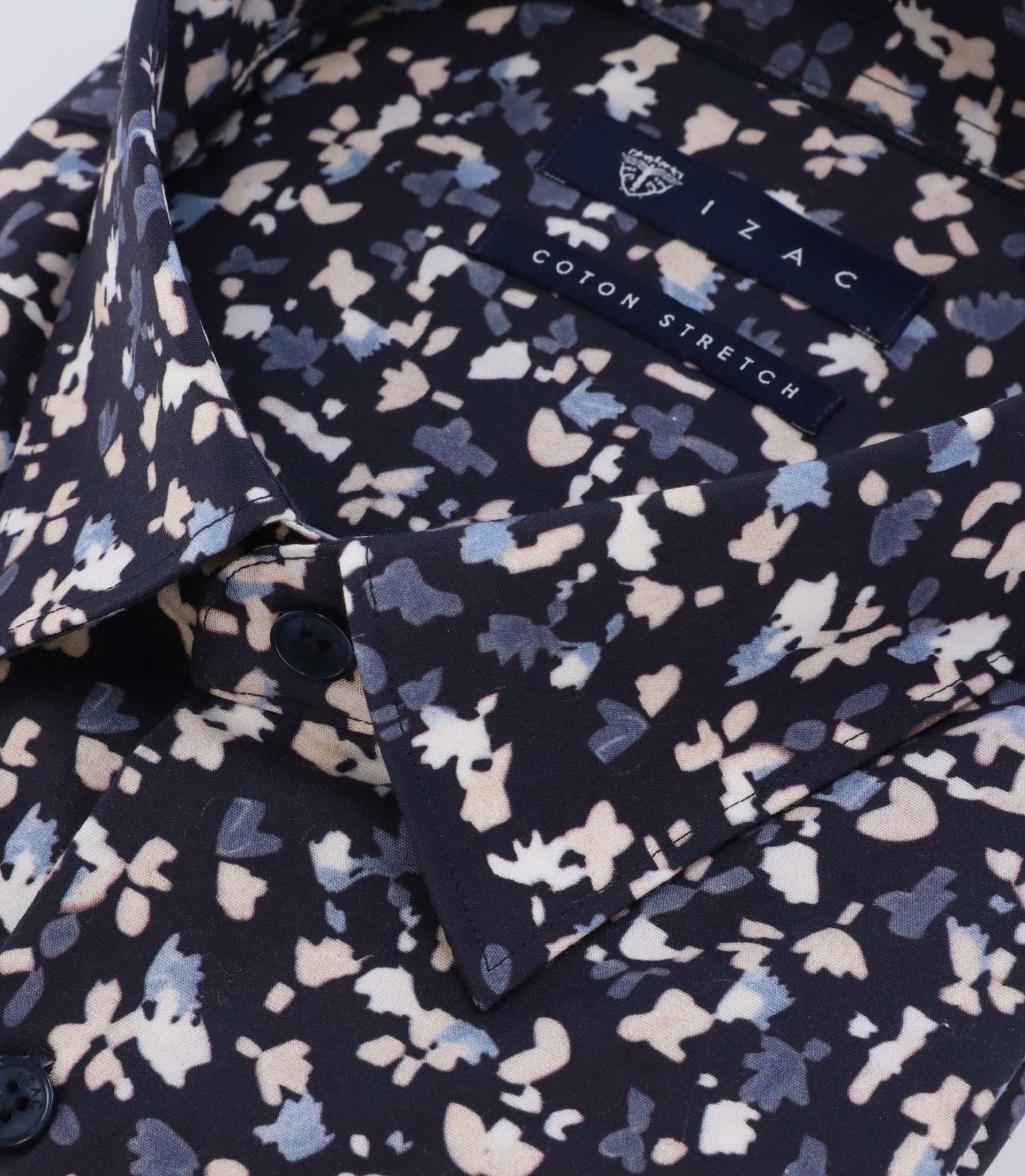 Chemise imprimée marine - Image 2