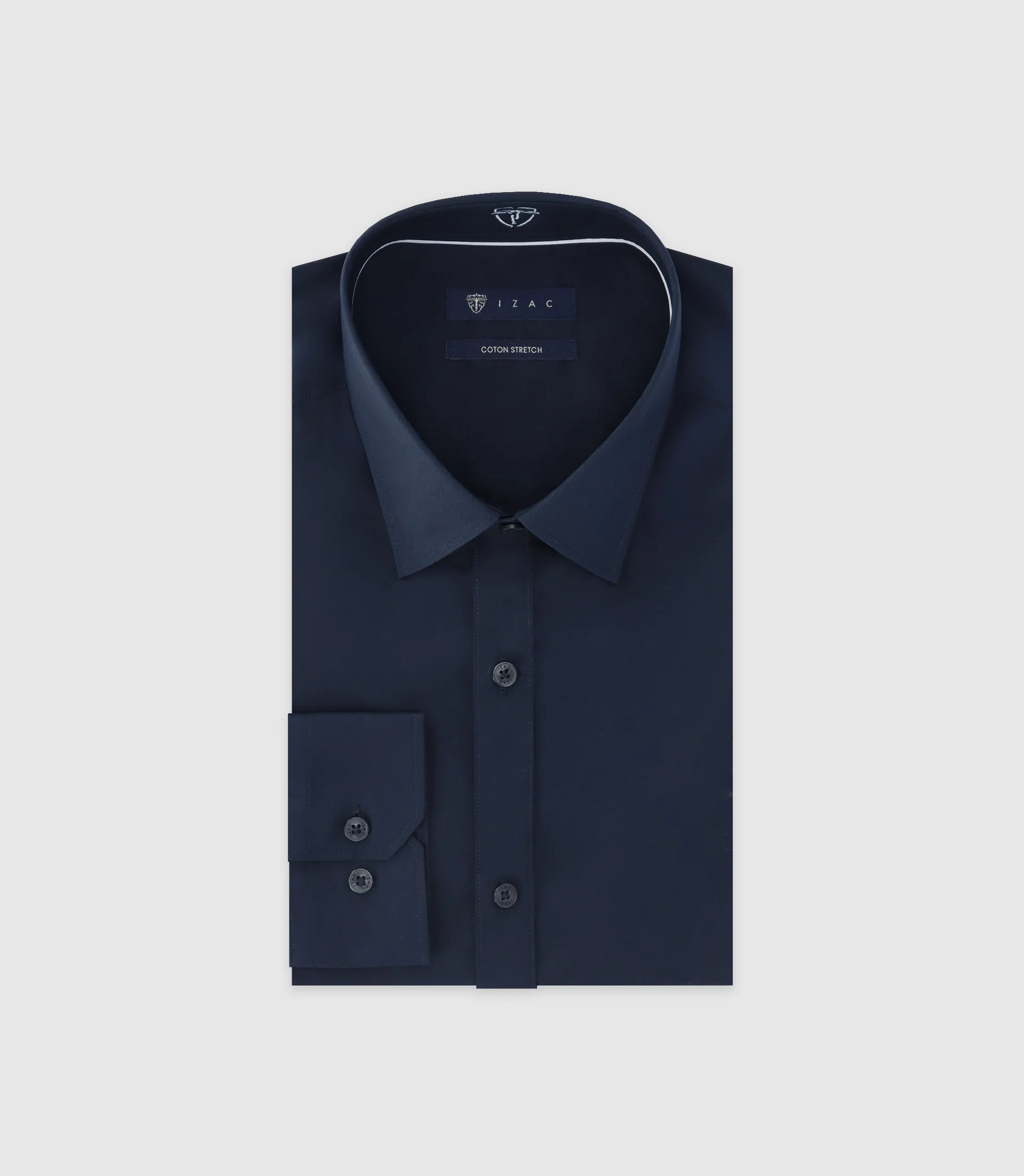 Chemise unie marine