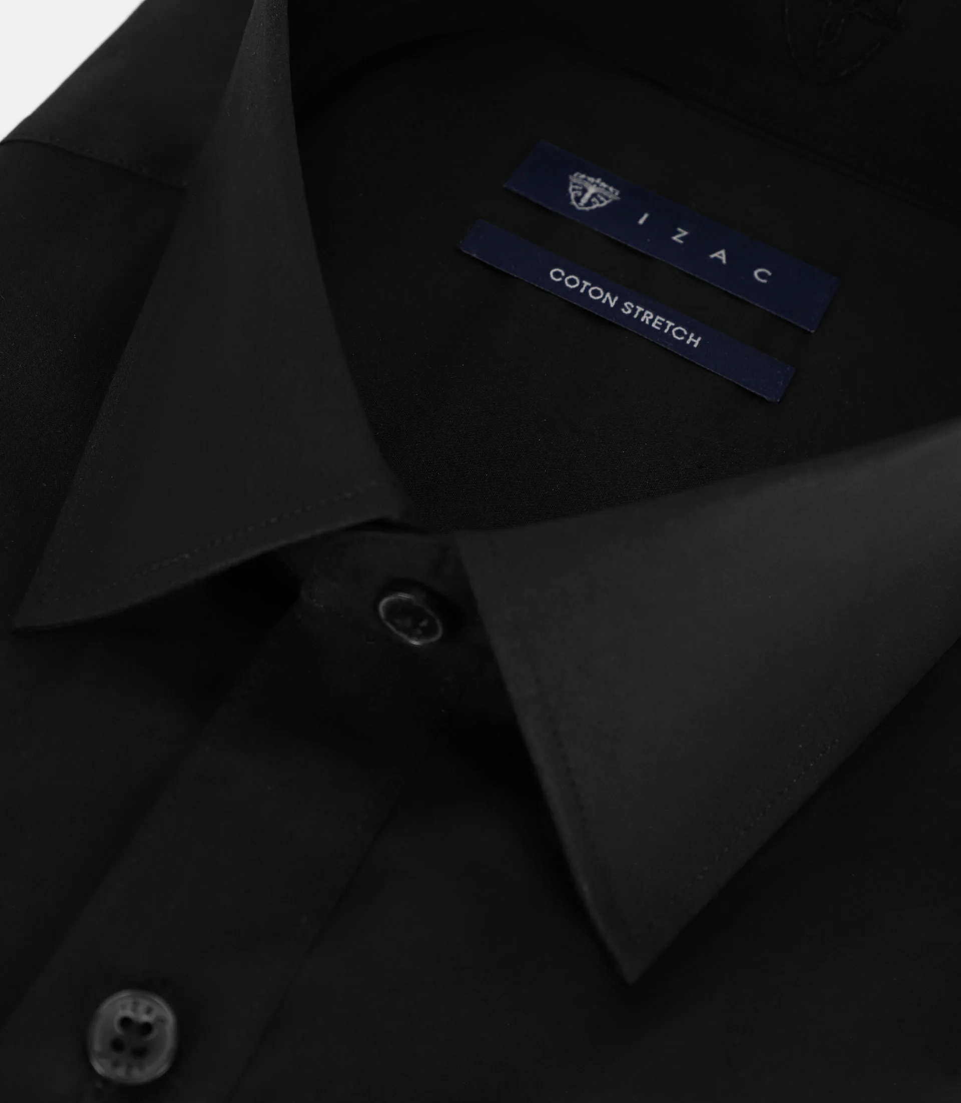 Chemise unie noire - Image 2