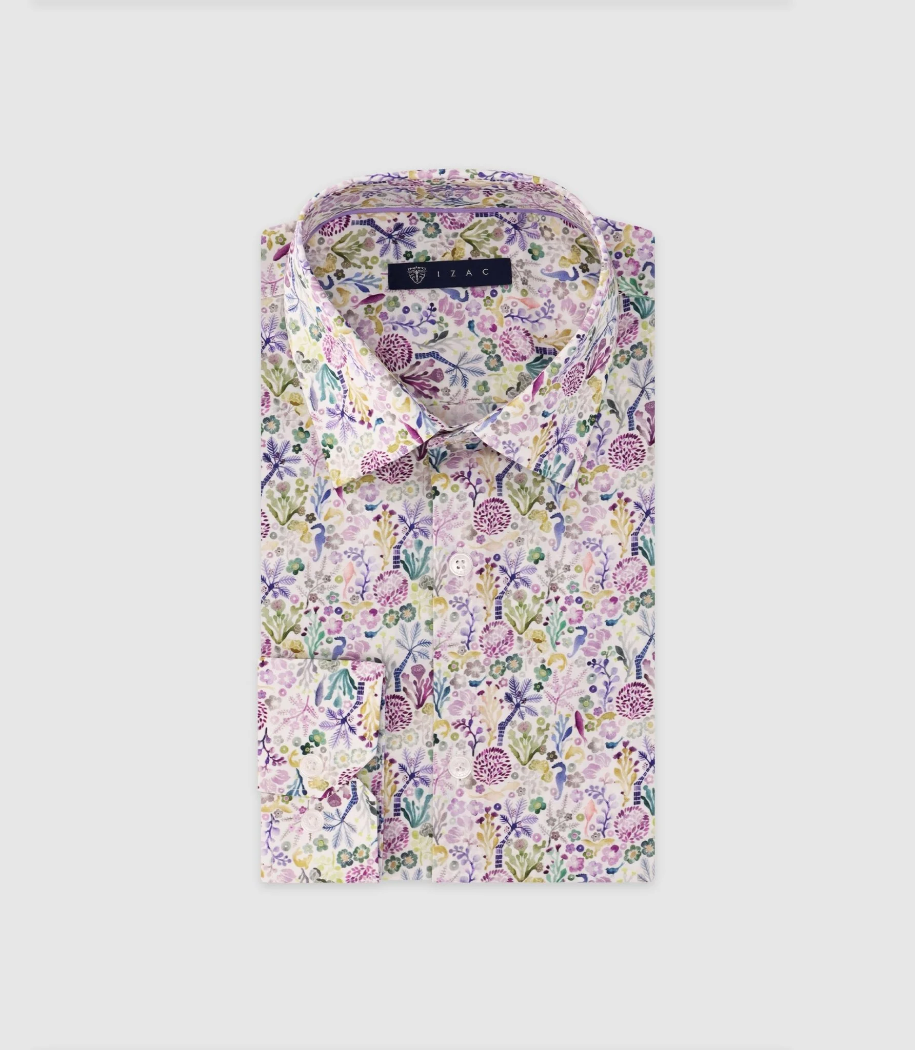 Chemise ajustée parme