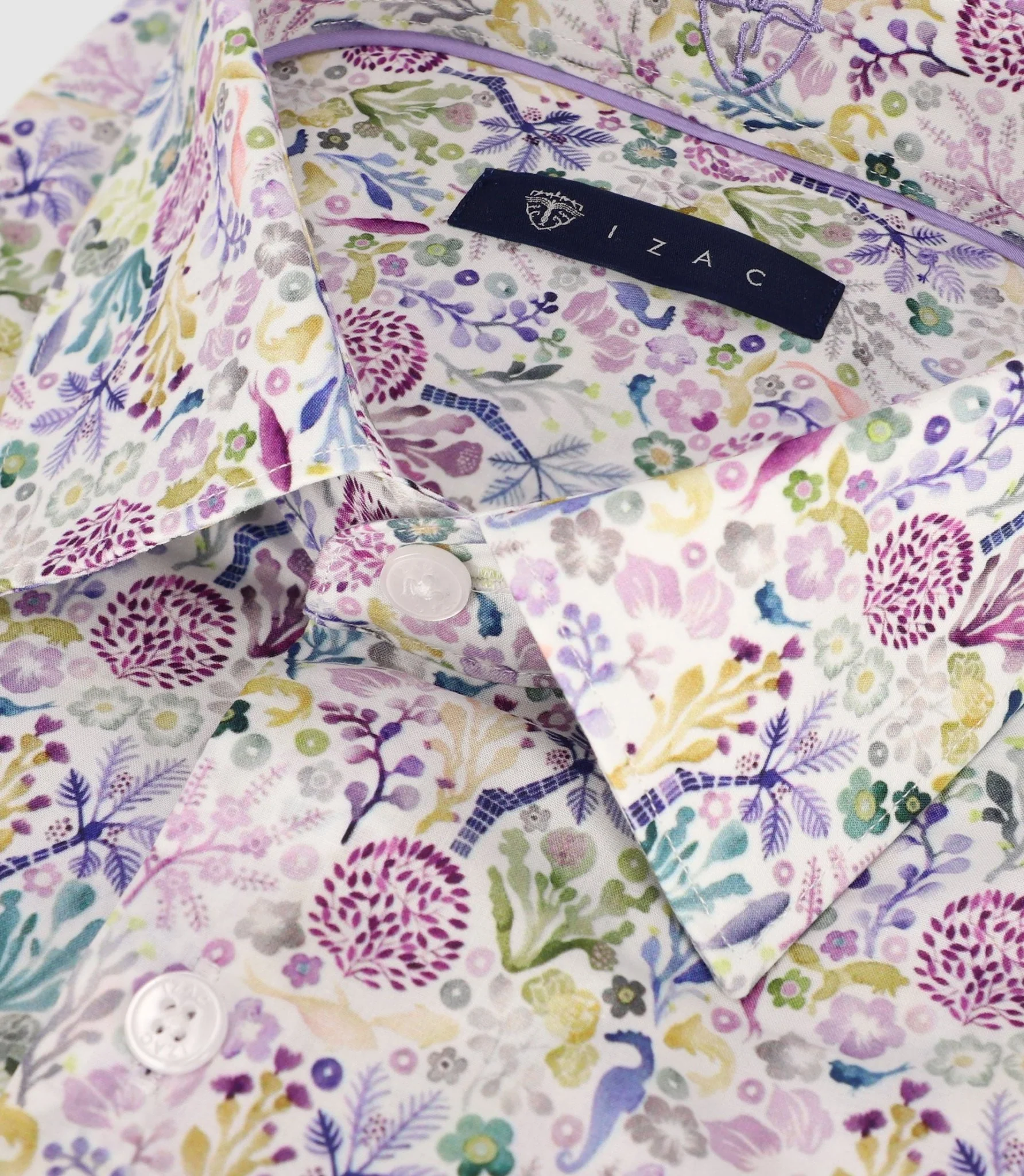 Chemise ajustée parme - Image 2