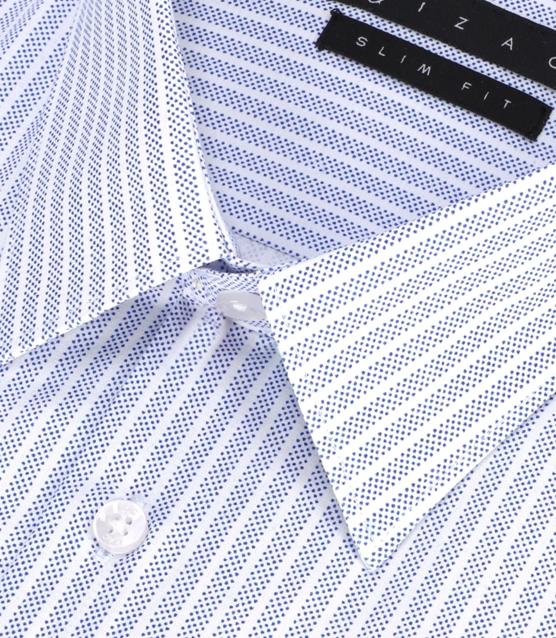 Chemise slim à rayures bleu PALY - Image 2
