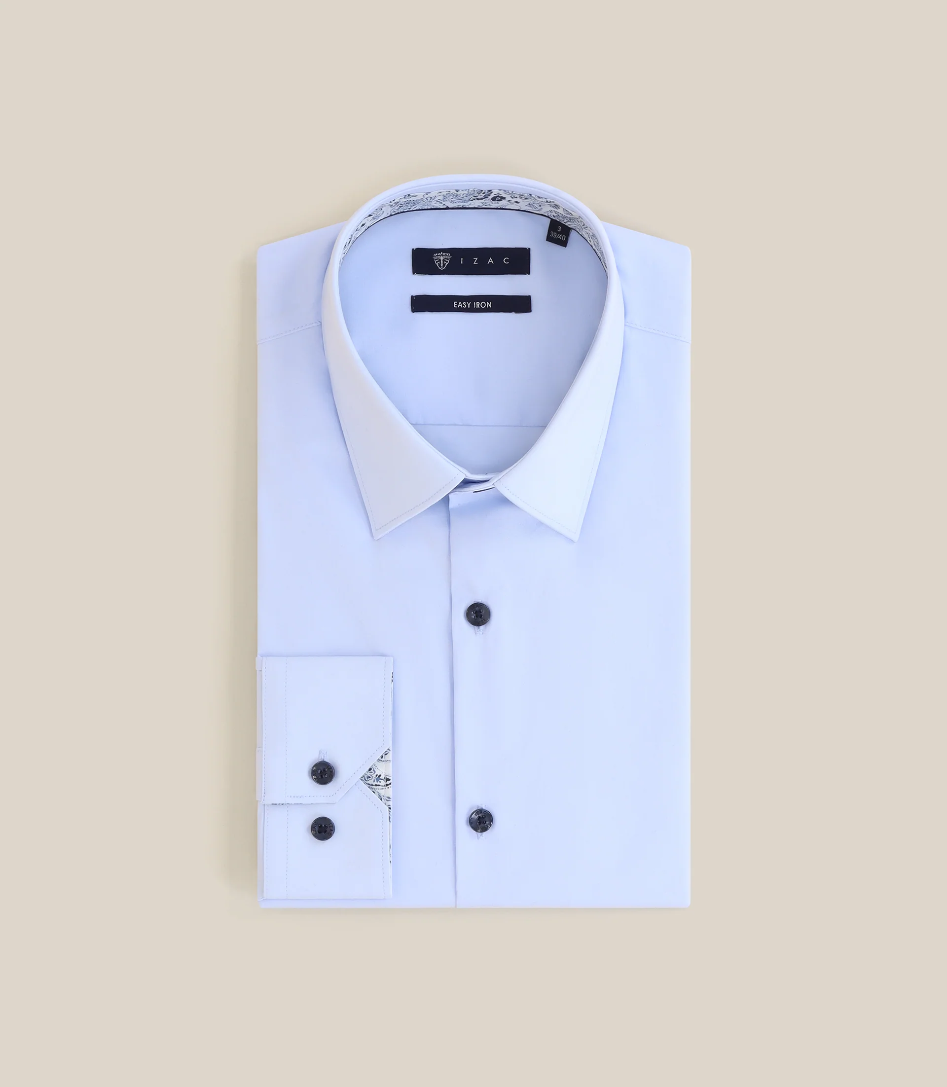 Chemise repassage facile ciel