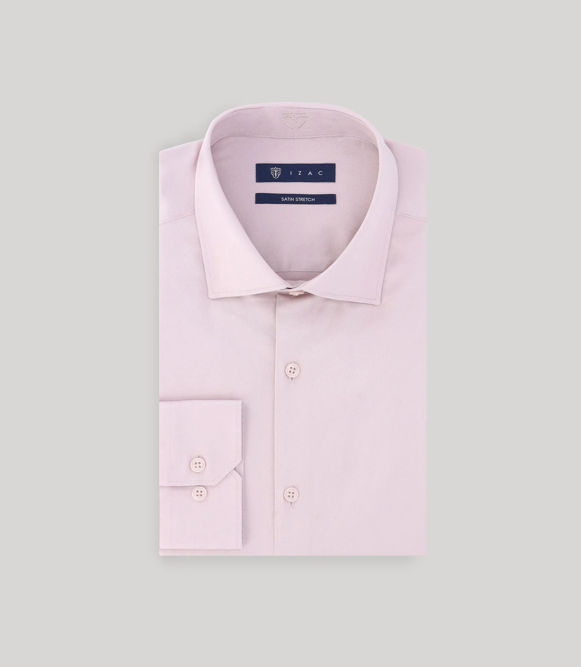Chemise en satin de coton mauve