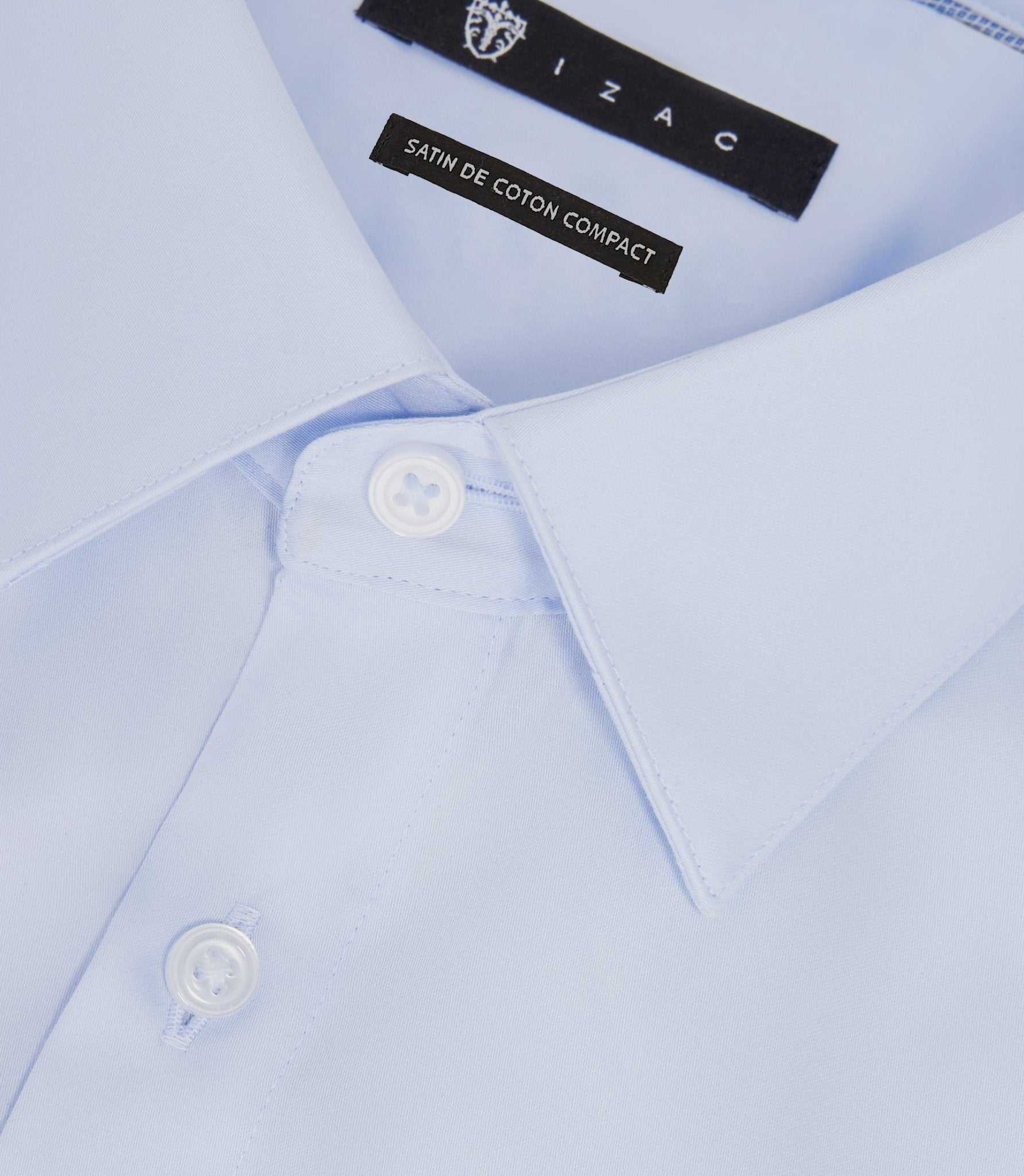 Chemise satin slim ciel "Satinslim" - Image 2