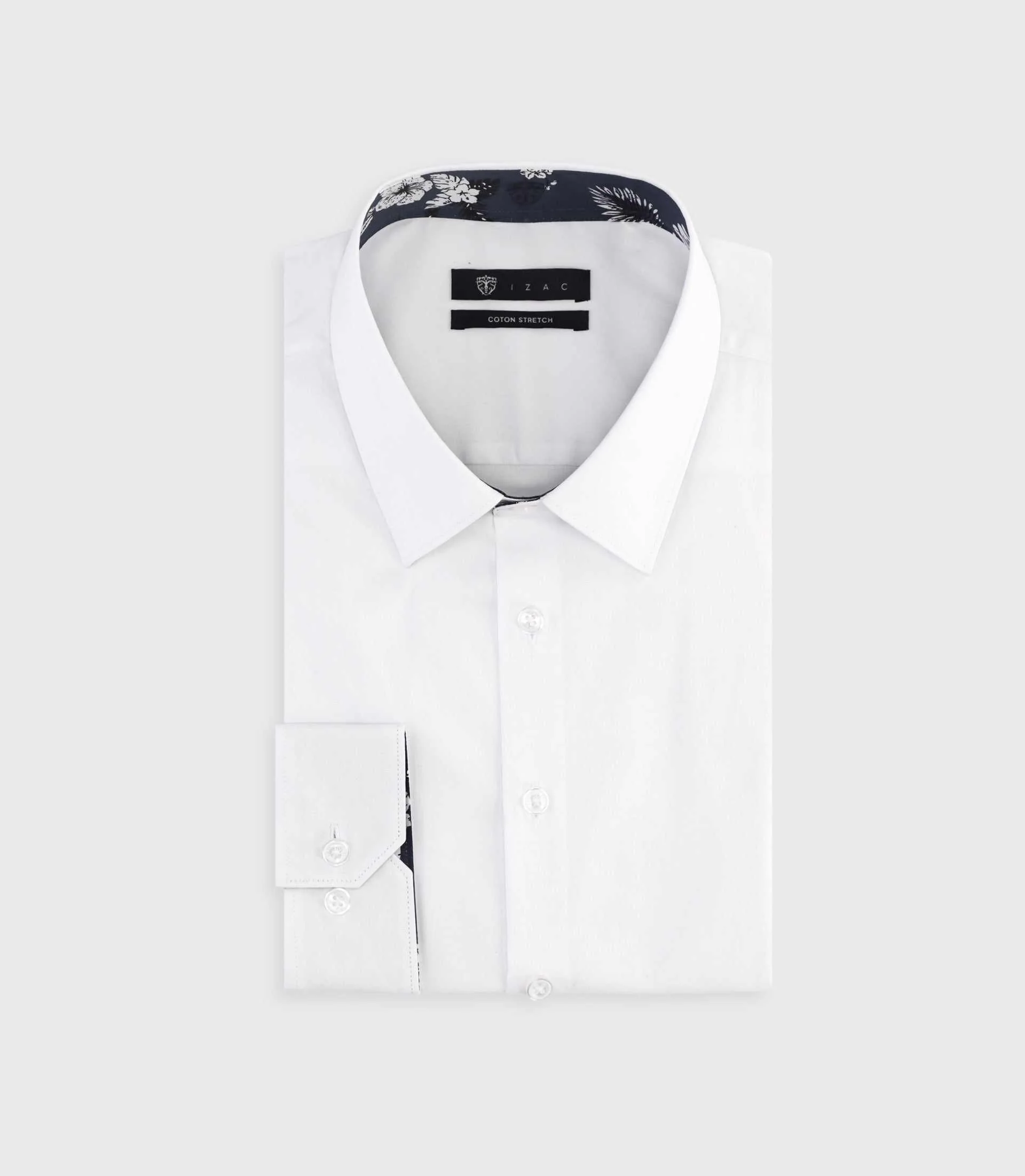 Chemise slim blanche MILAN - Image 3