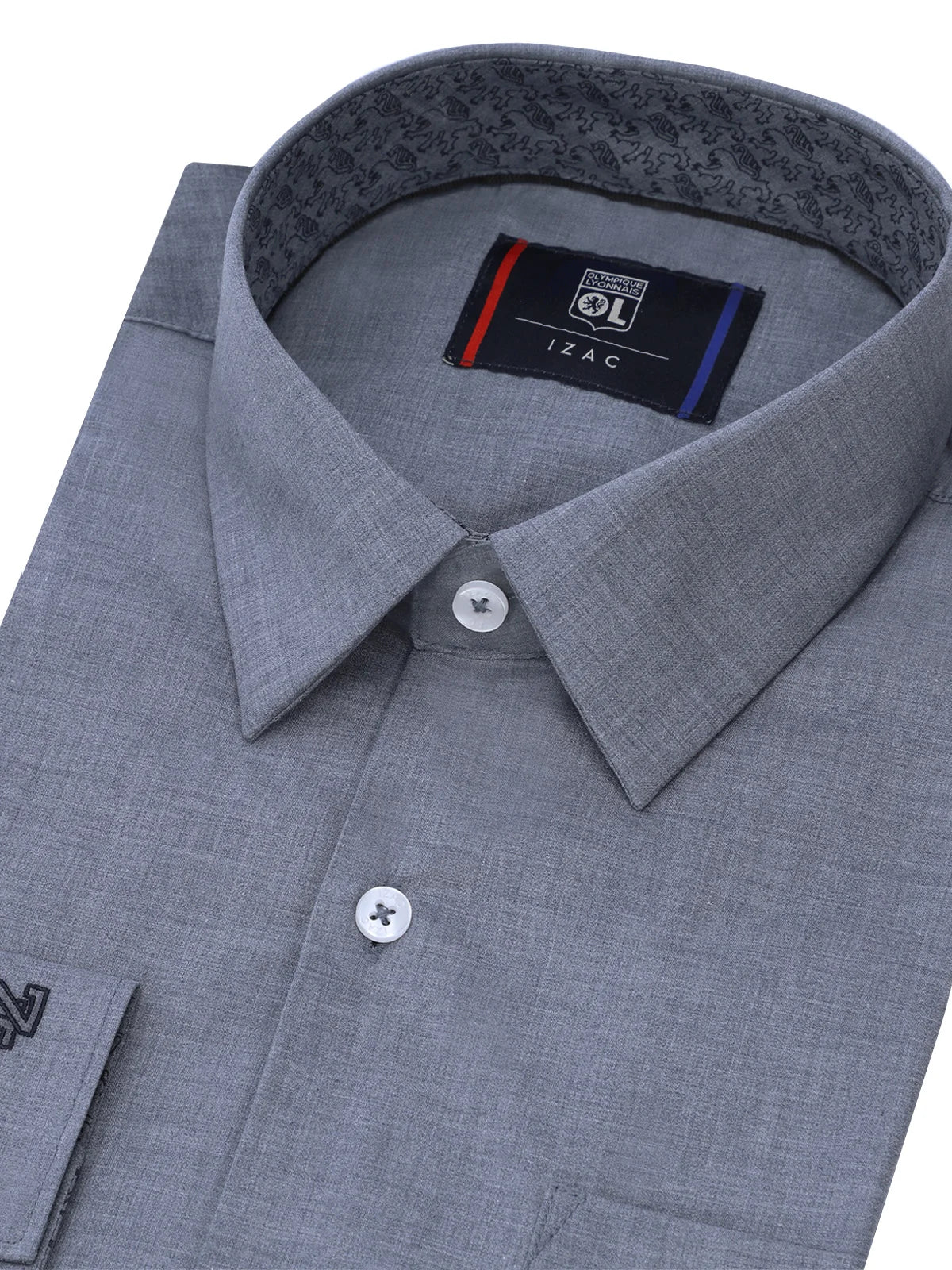 Chemise ville aspect chiné bleu - Image 2