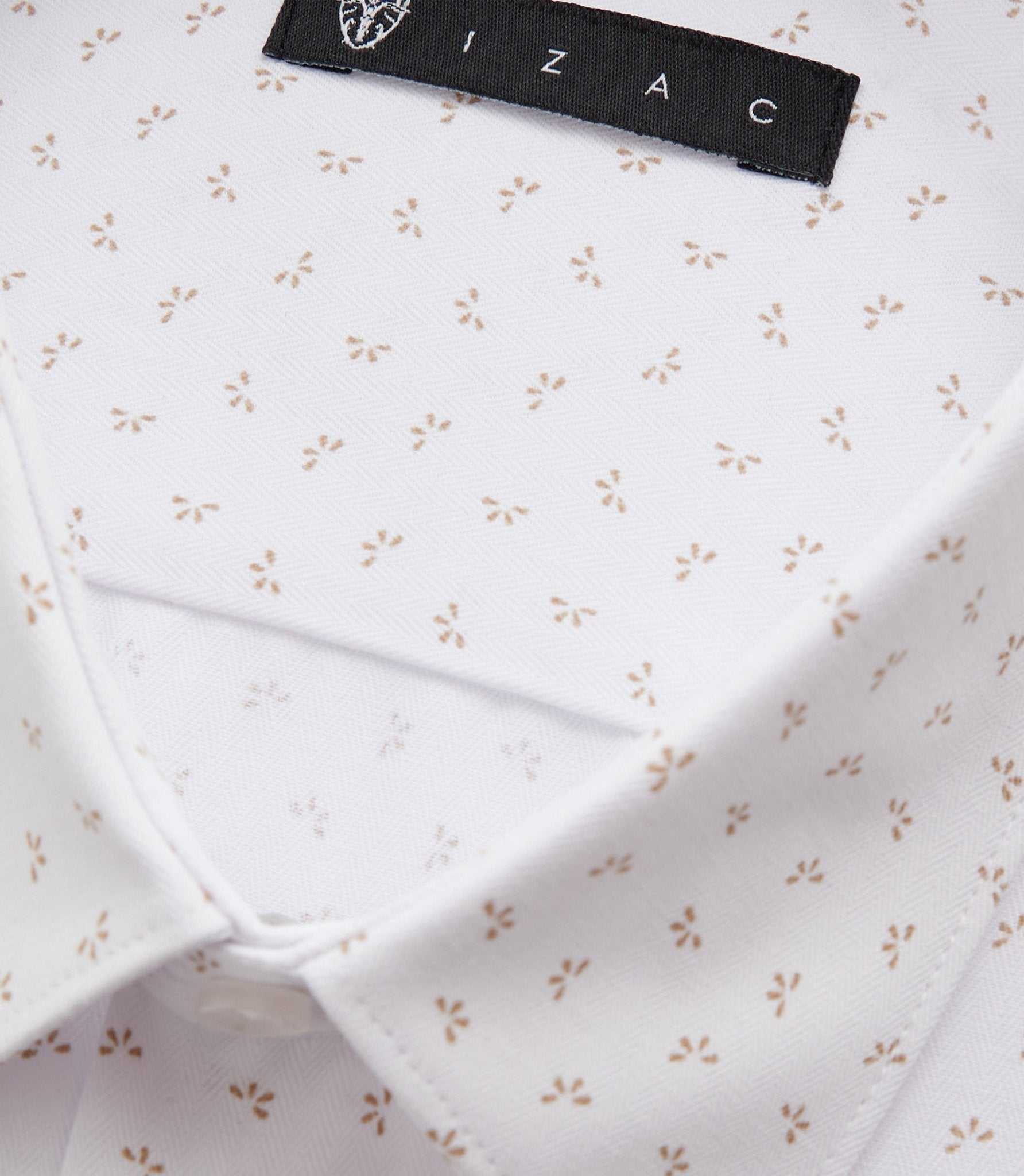 Chemise ville blanche et beige "Difast008" - Image 2