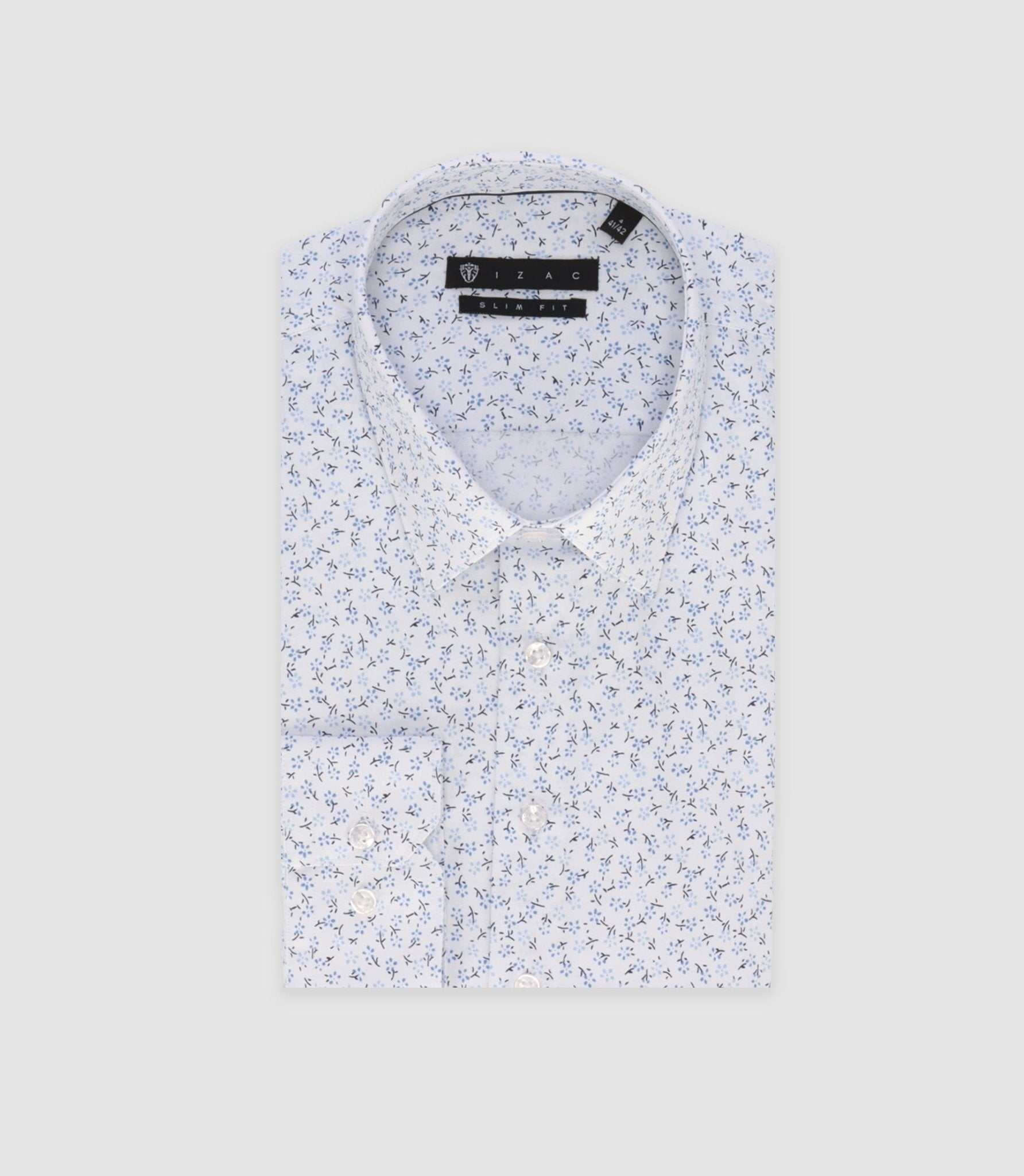Chemise ville à imprimé bleu "Tifast012"
