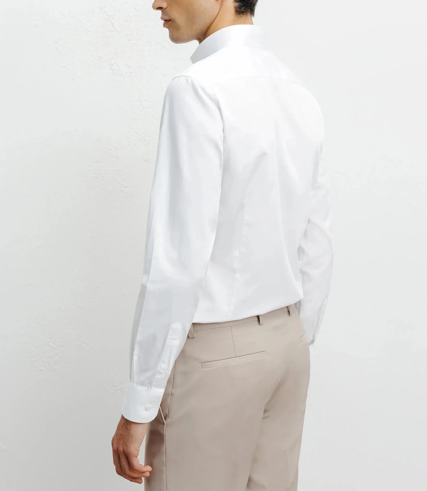 Chemise col philosophe blanche - Image 4