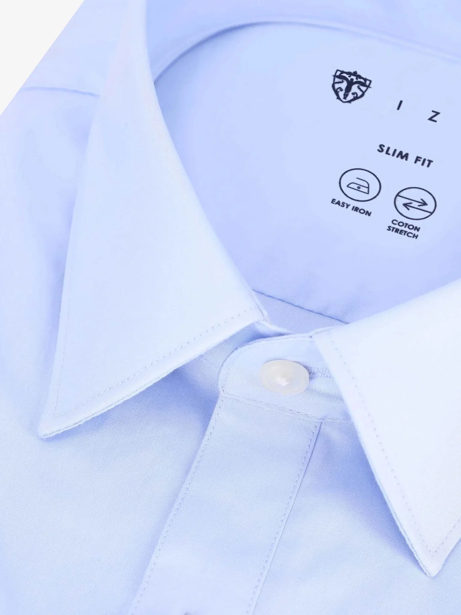 Chemise ville unie ciel - Image 2