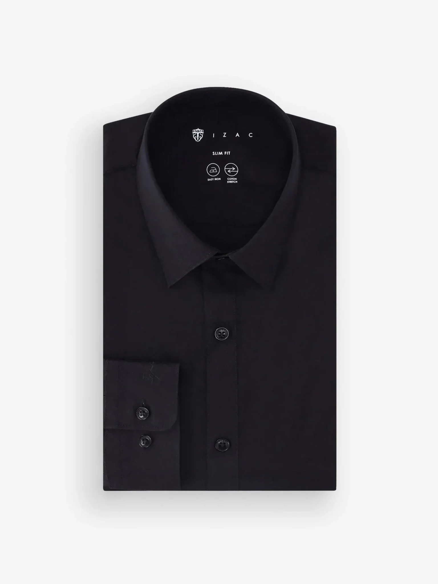 Chemise ville unie noire