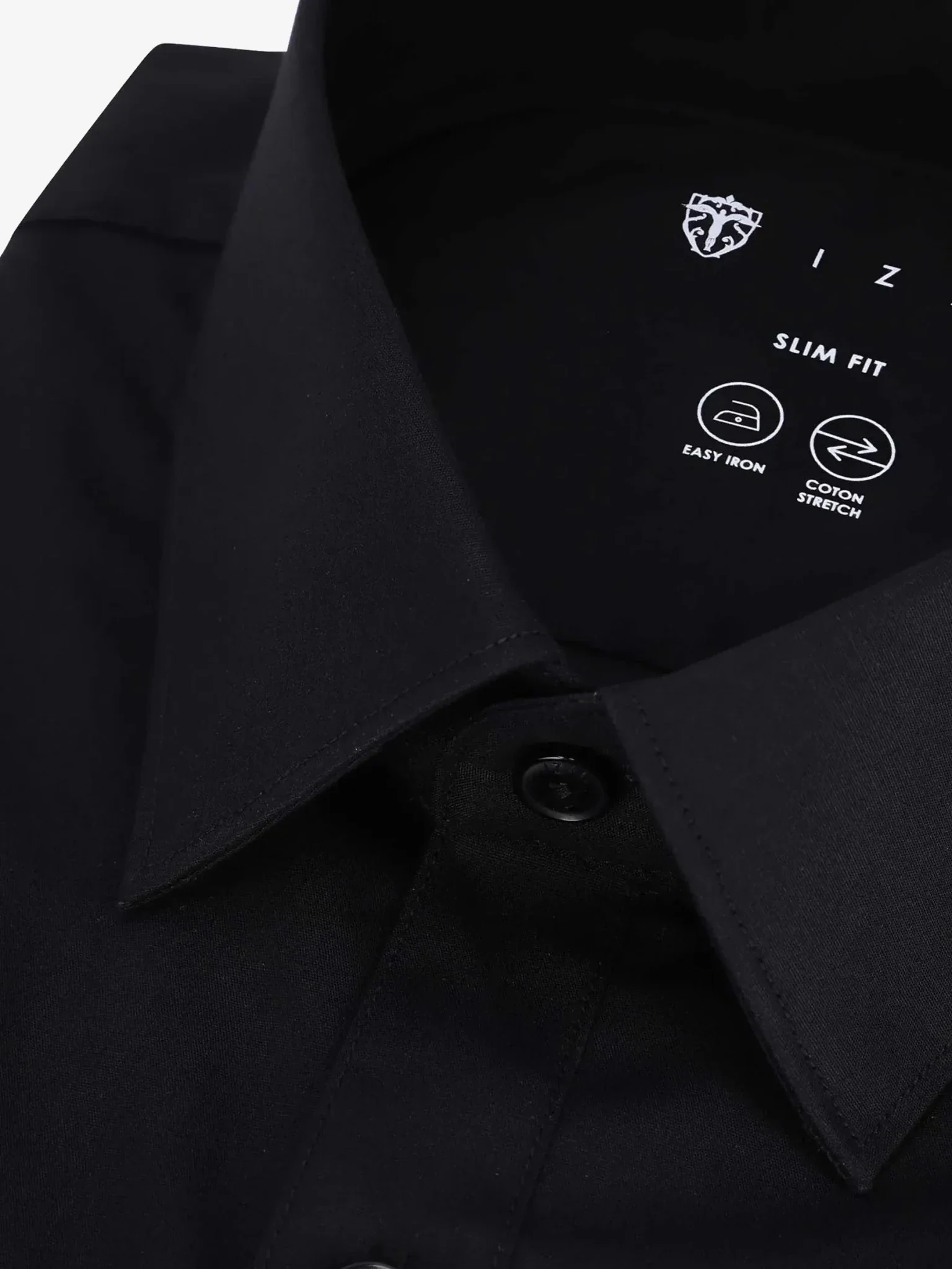 Chemise ville unie noire - Image 2