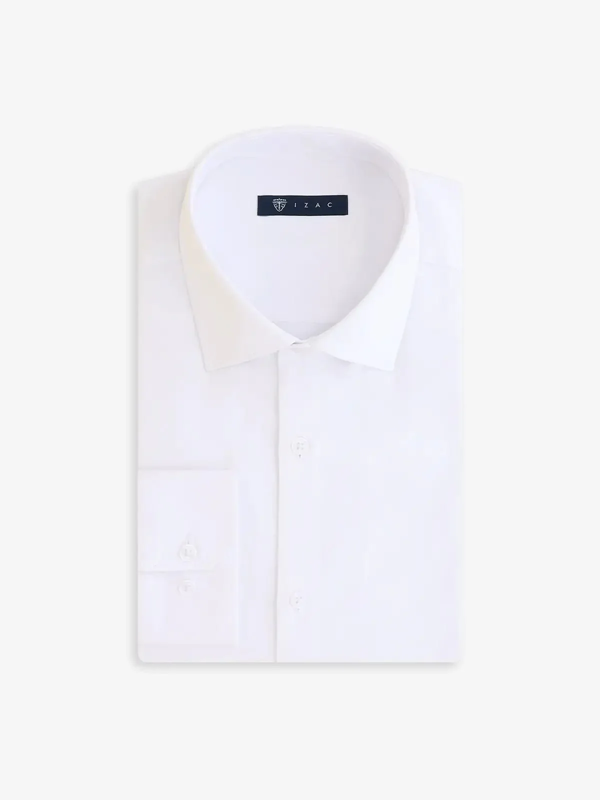Chemise ville en satin blanche