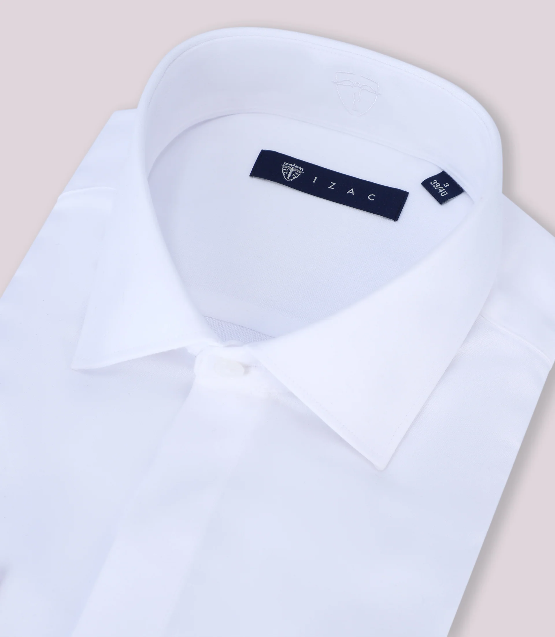 Chemise ville en satin de coton blanche - Image 2