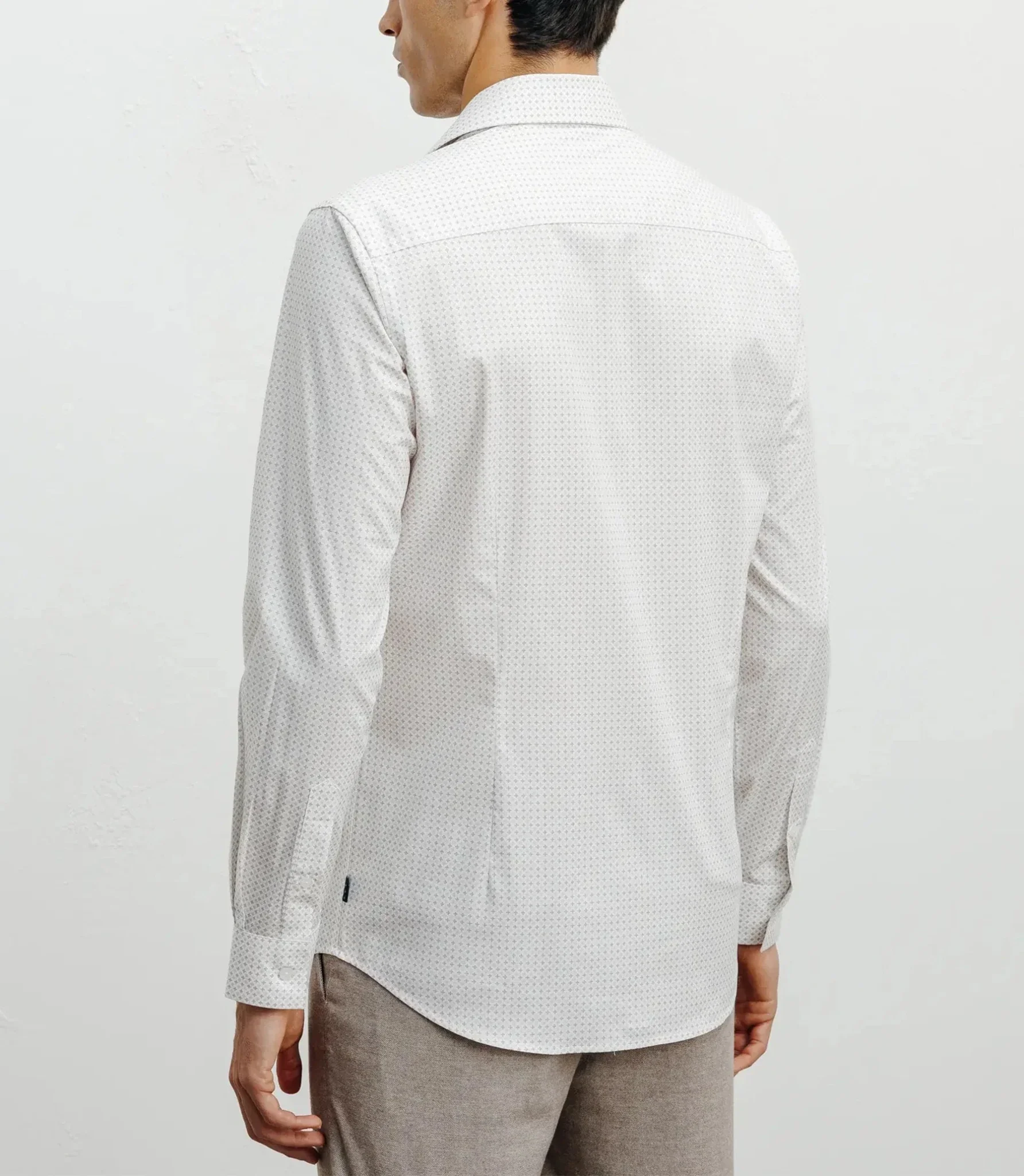 Chemise ville imprimée beige - Image 4