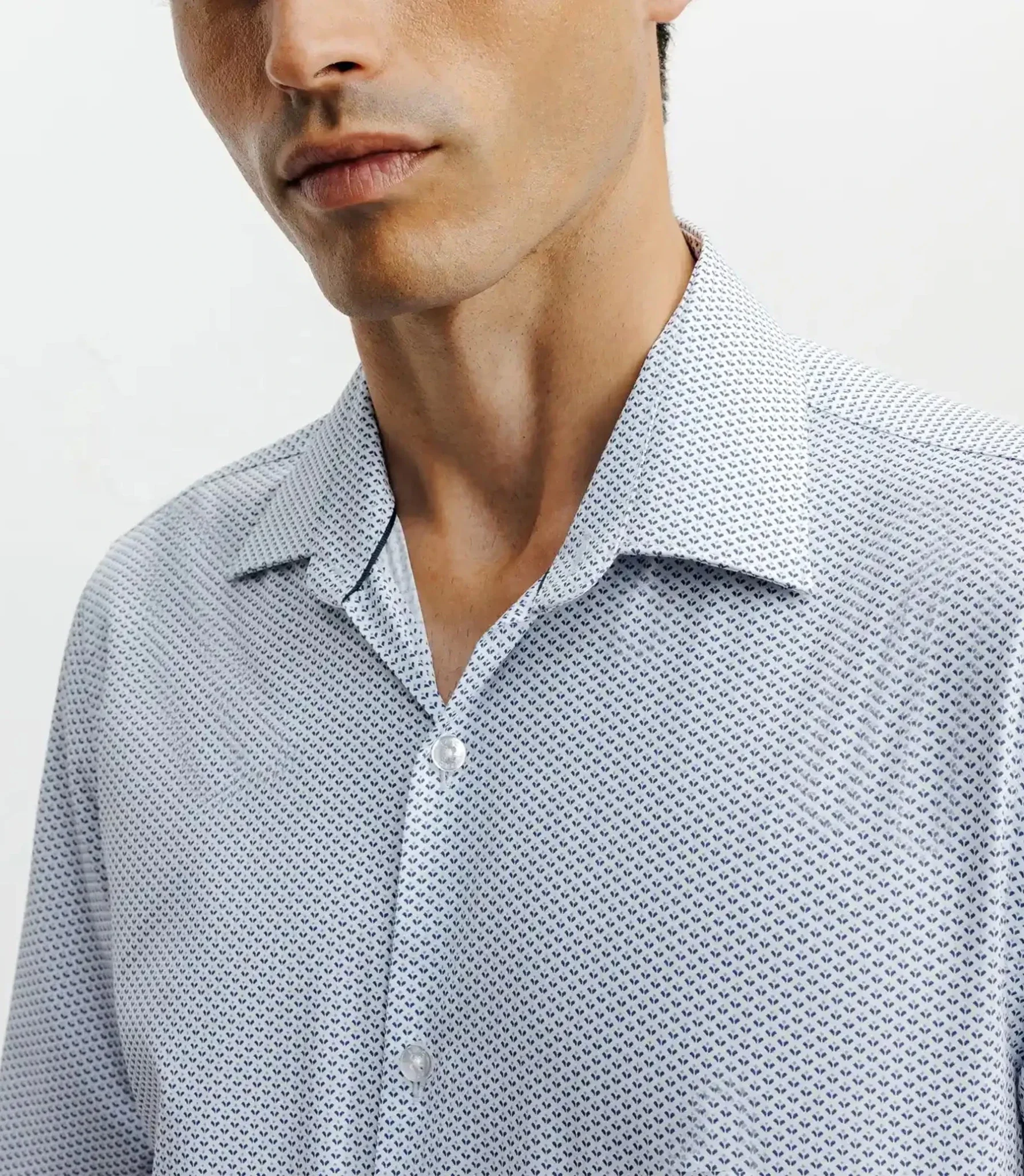 Chemise ville imprimée bleue - Image 2