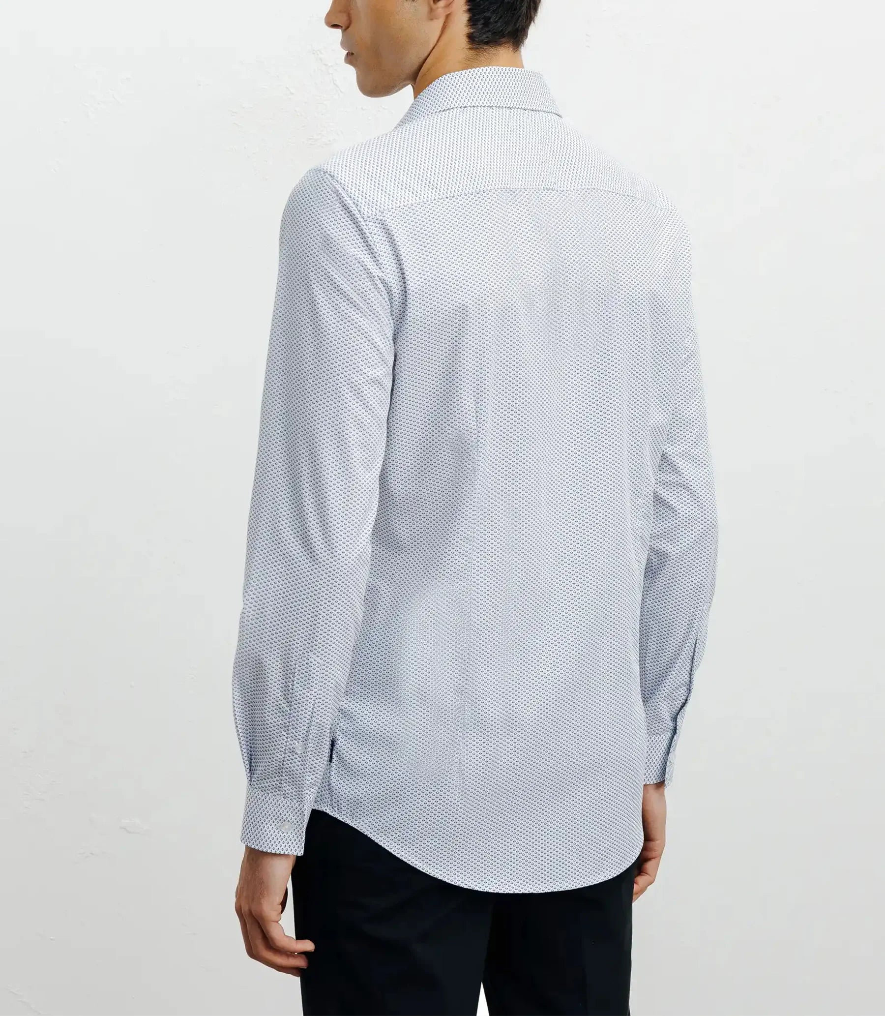 Chemise ville imprimée bleue - Image 3