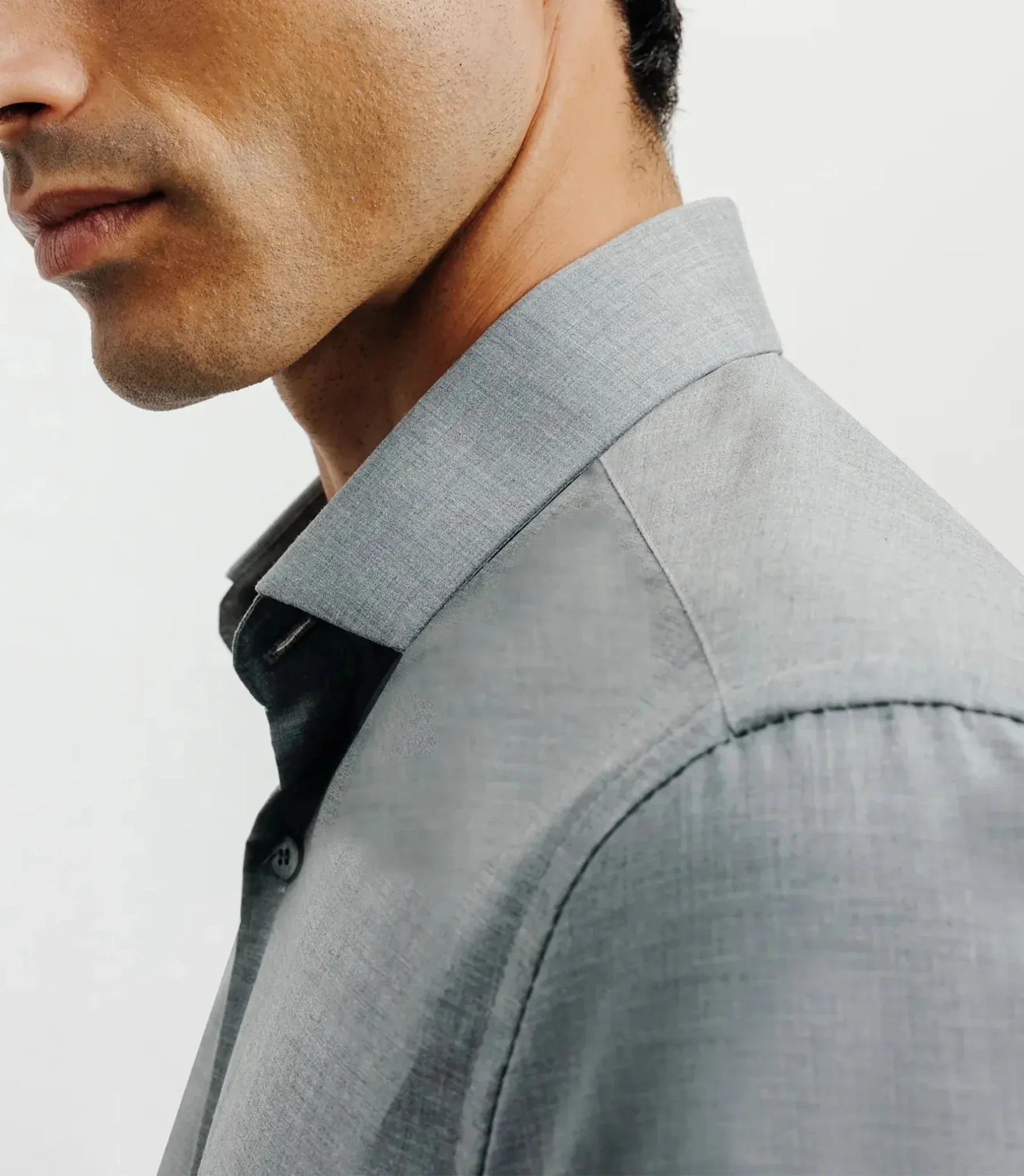 Chemise ville imprimée grise - Image 2