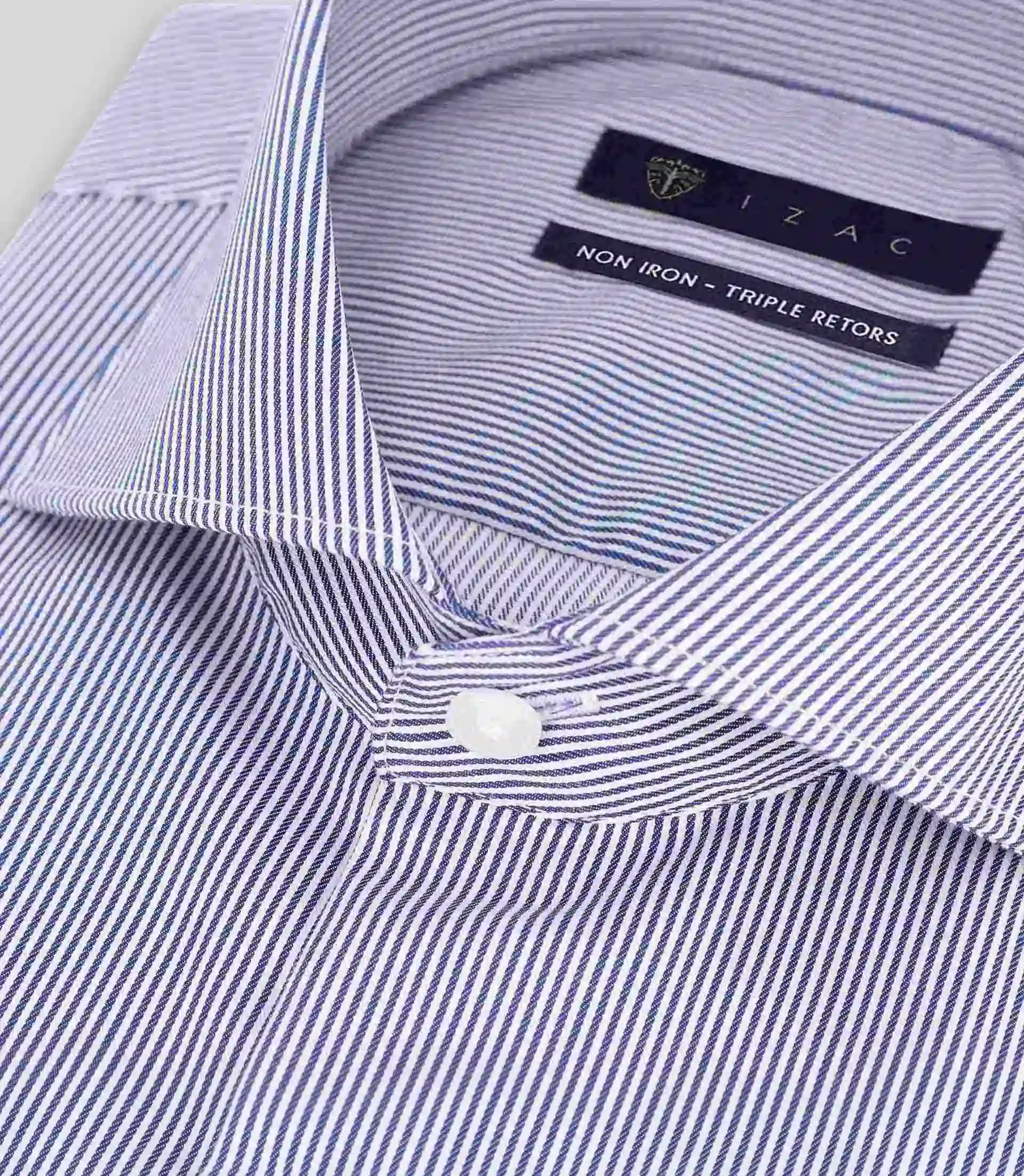 Chemise non iron marine - Image 2