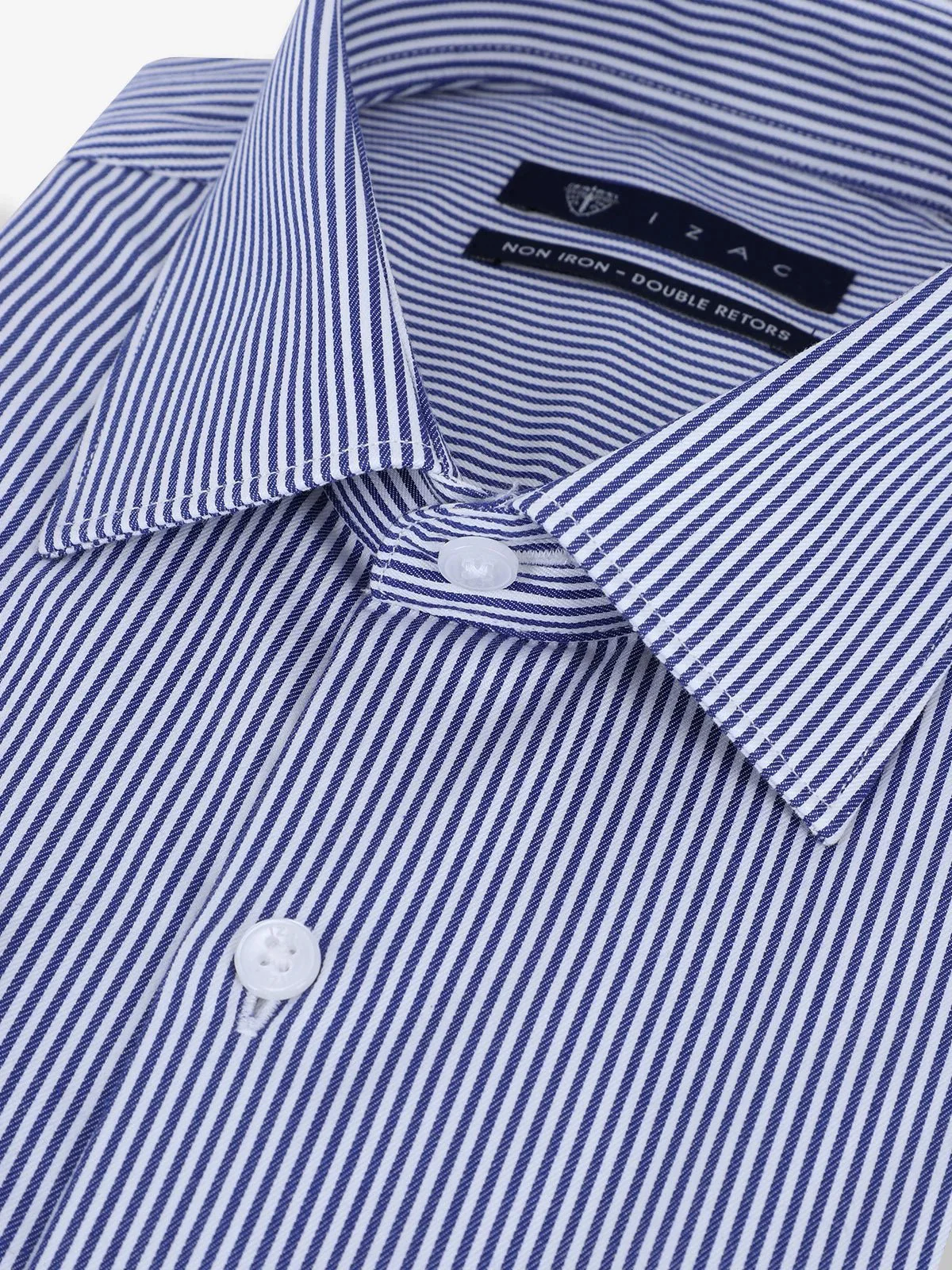 Chemise ville non iron marine - Image 2