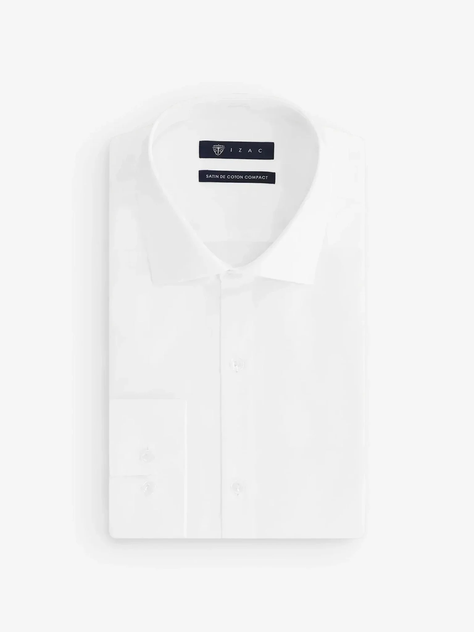 Chemise en satin de coton blanche - Image 2