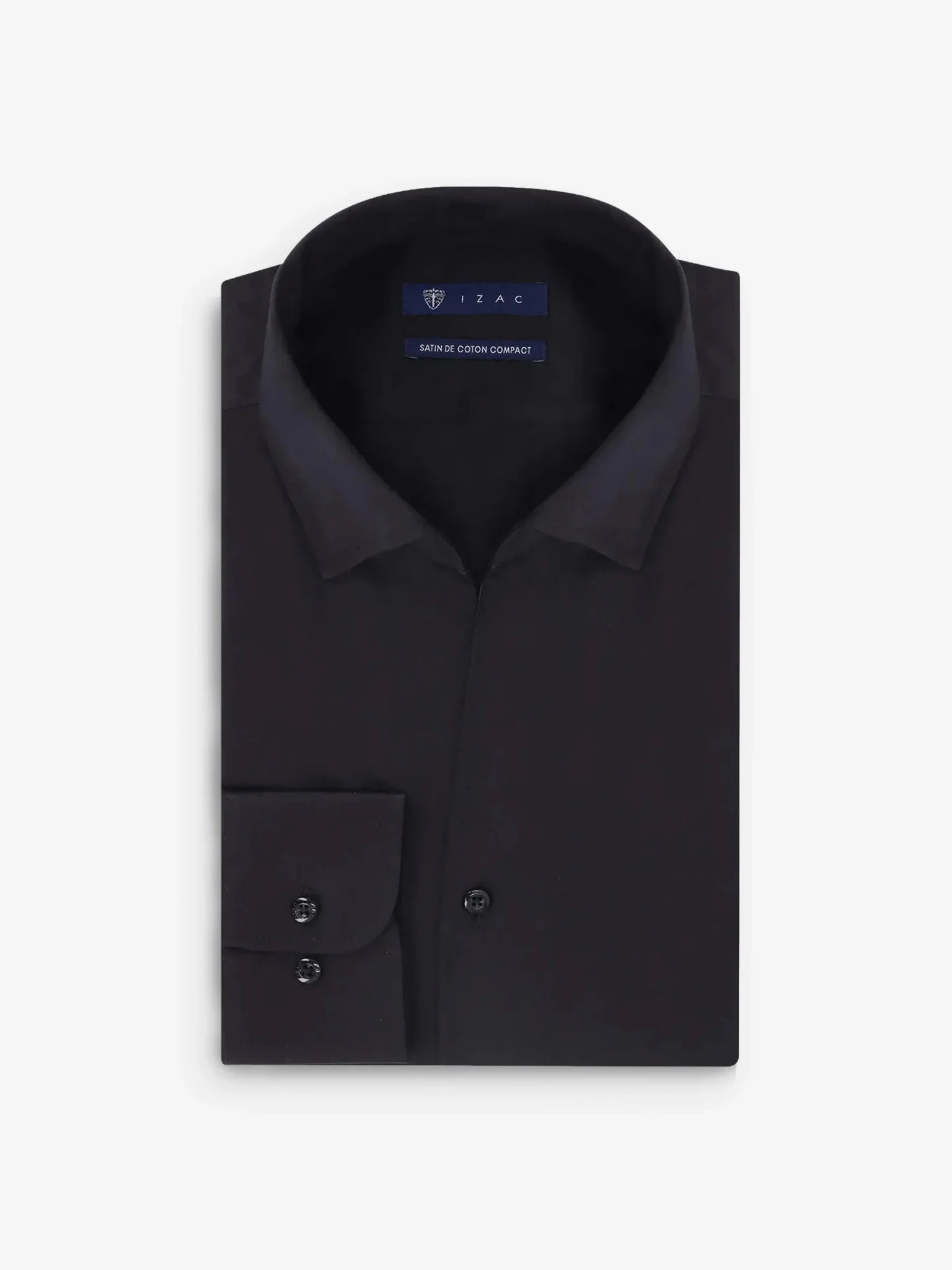 Chemise ville col ouvert noire