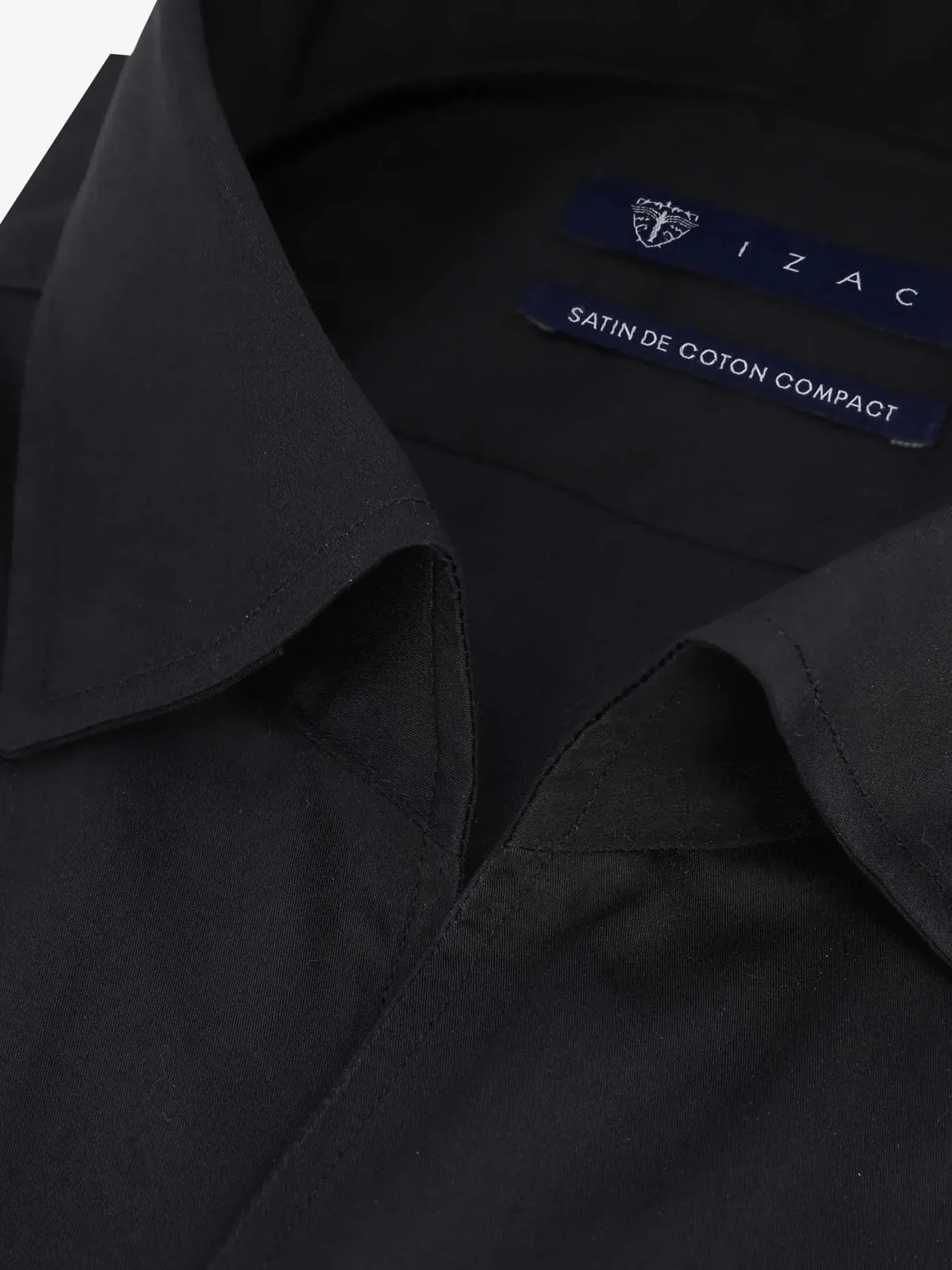Chemise ville col ouvert noire - Image 2