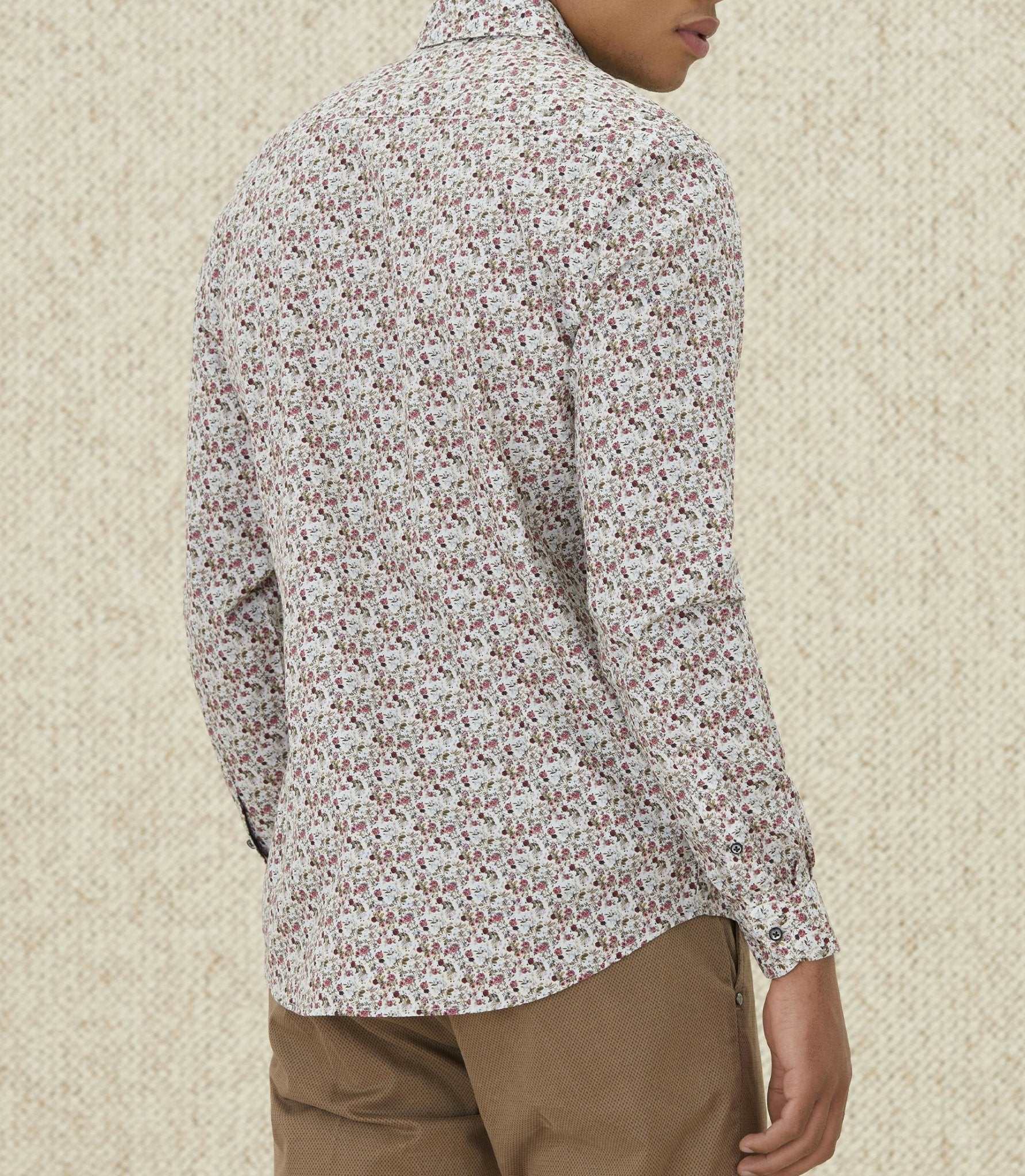 Chemises casual en coton beige "Manu" - Image 2