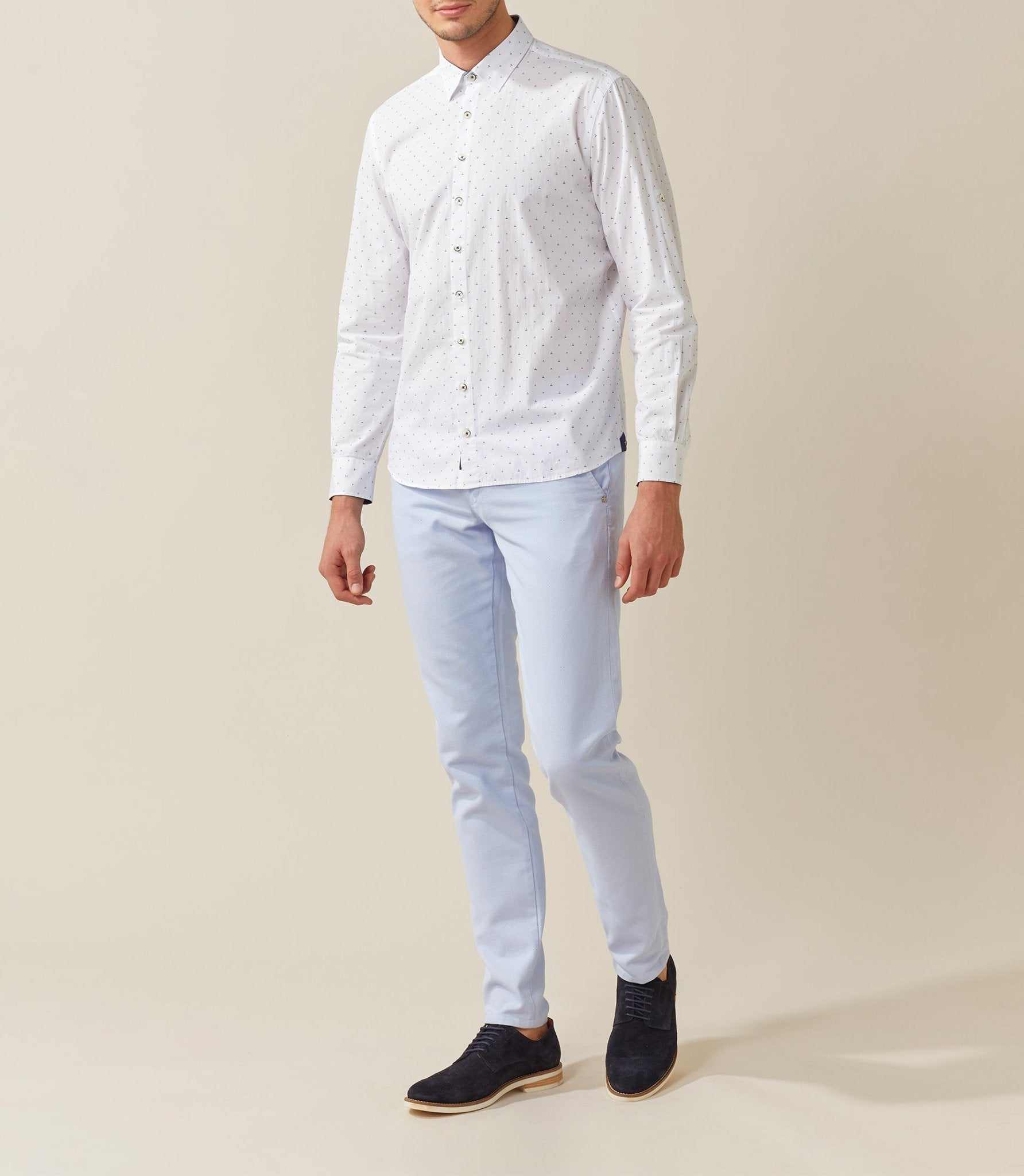 Chemise casual blanche "Tenuto" - Image 2