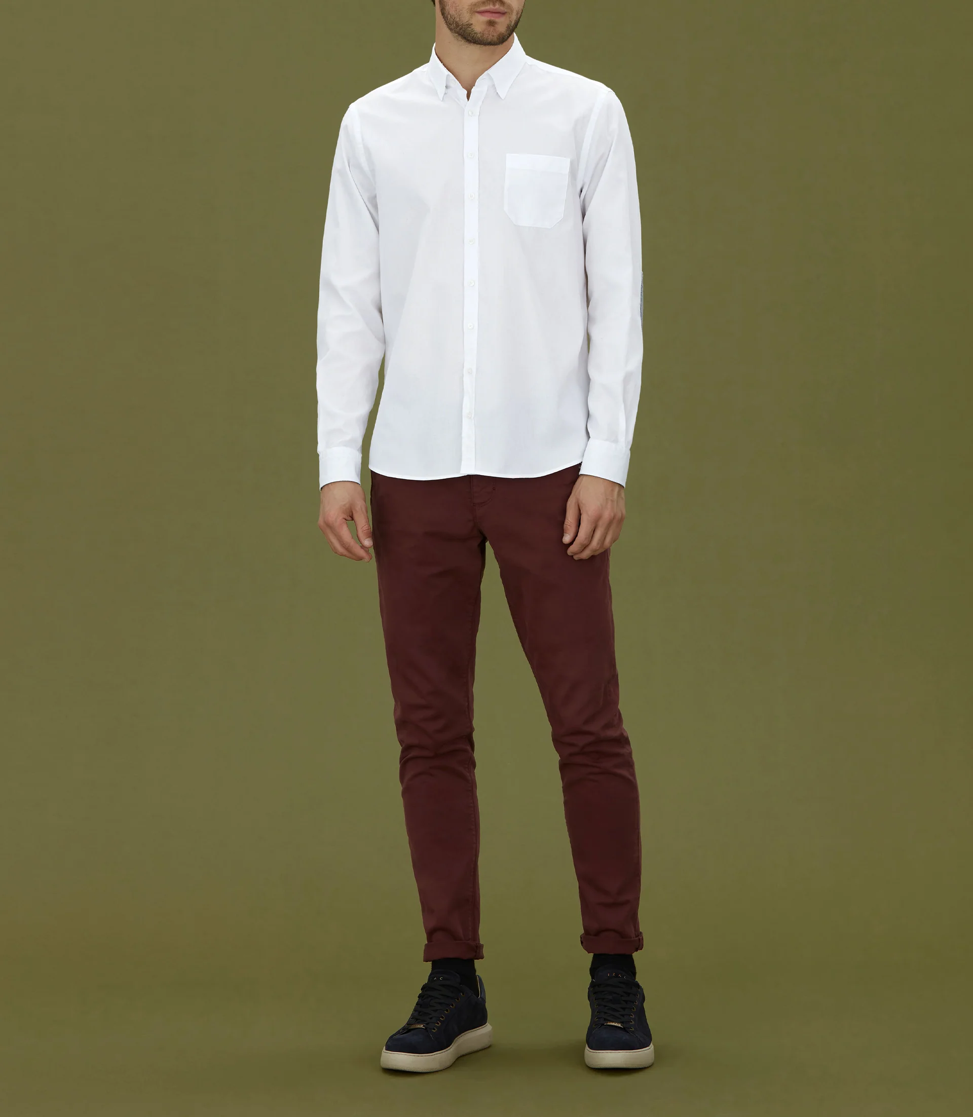 Chemise casual en coton blanc "Minas"